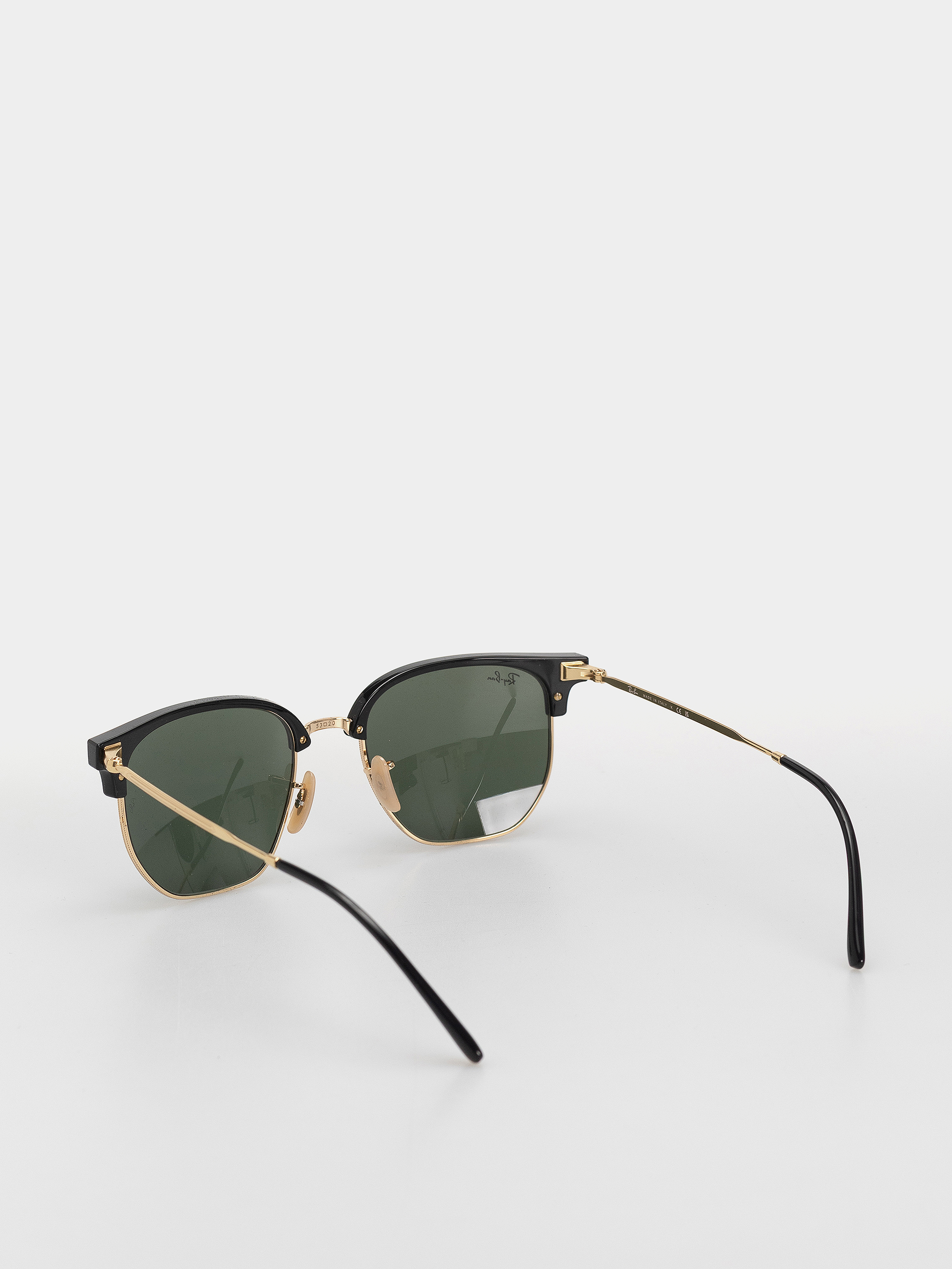 Ochelari de soare Ray-Ban New Clubmaster (polerowany czarno-złote/zielony)