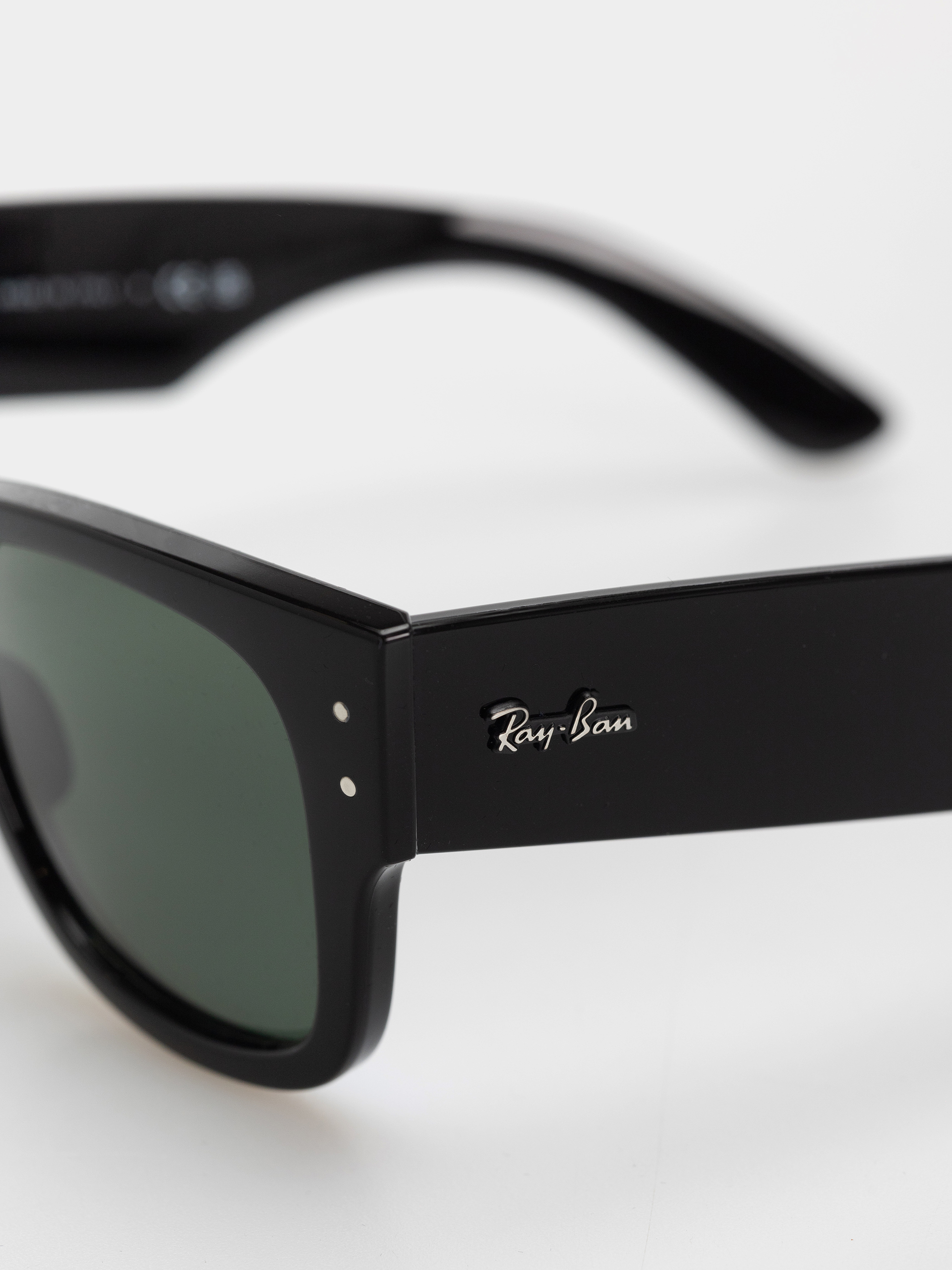 Ochelari de soare Ray-Ban Mega Wayfarer (polerowany czarny/zielony)