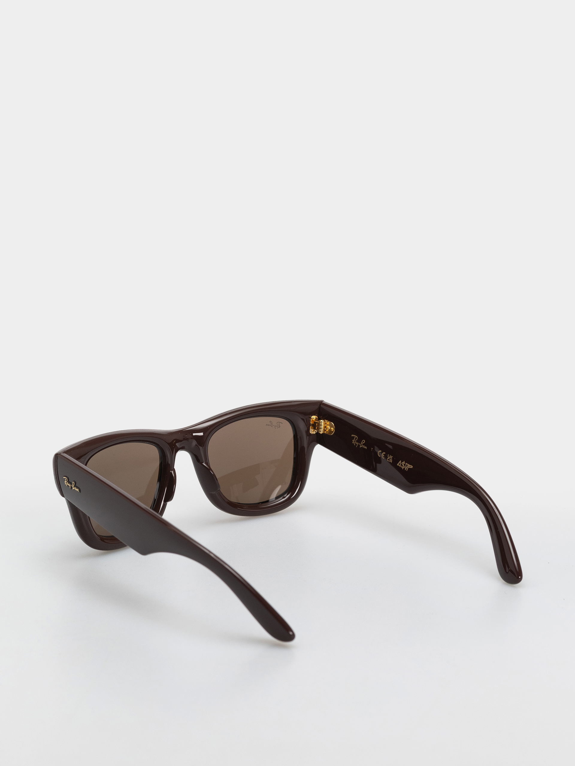 Ochelari de soare Ray-Ban Wayfarer Puffer (polerowany ciemnobrązowy/ciemnobrązowy)