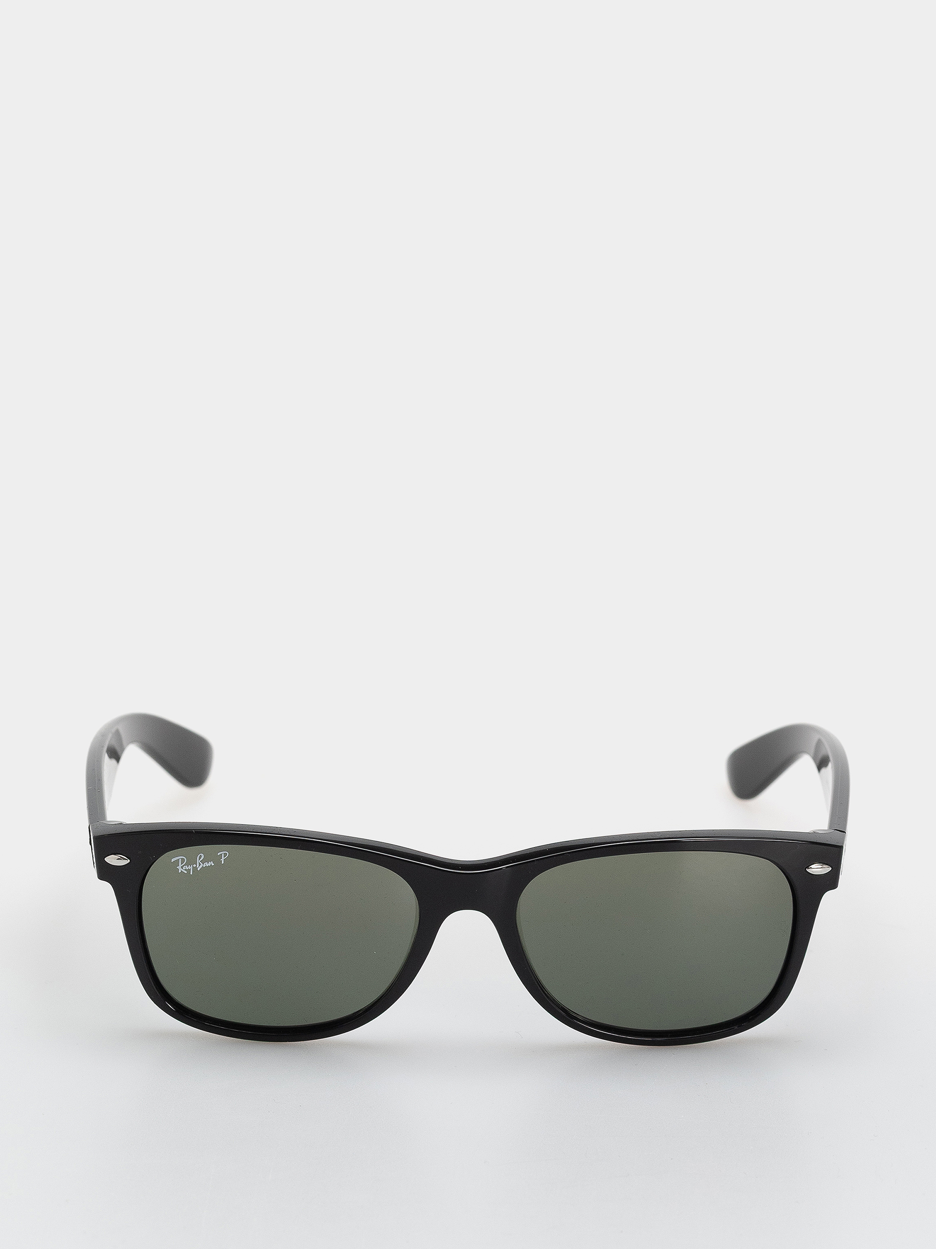 Ochelari de soare Ray-Ban New Wayfarer Classic (polerowany czarny/zielone z polaryzacją)