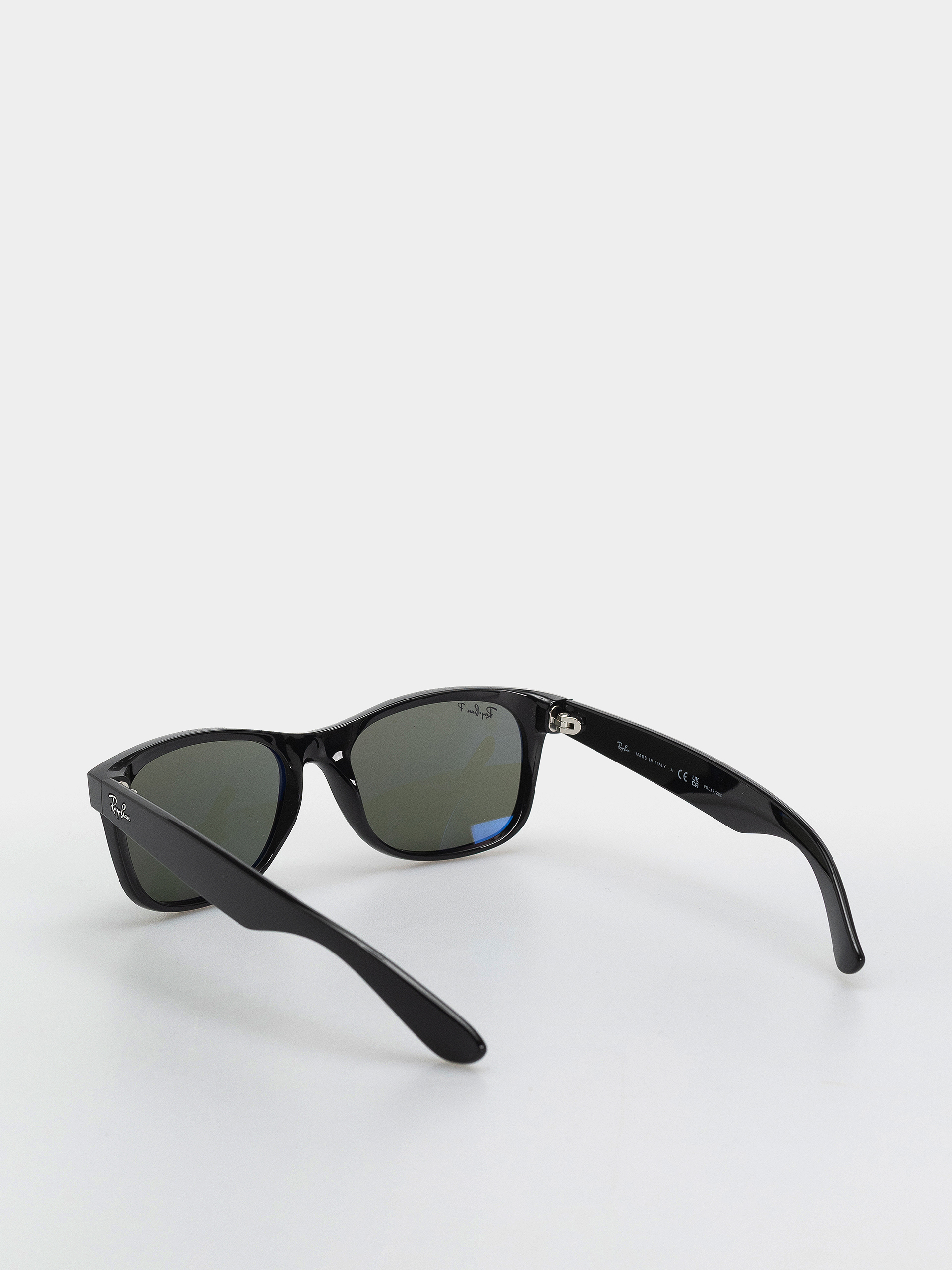 Ochelari de soare Ray-Ban New Wayfarer Classic (polerowany czarny/zielone z polaryzacją)
