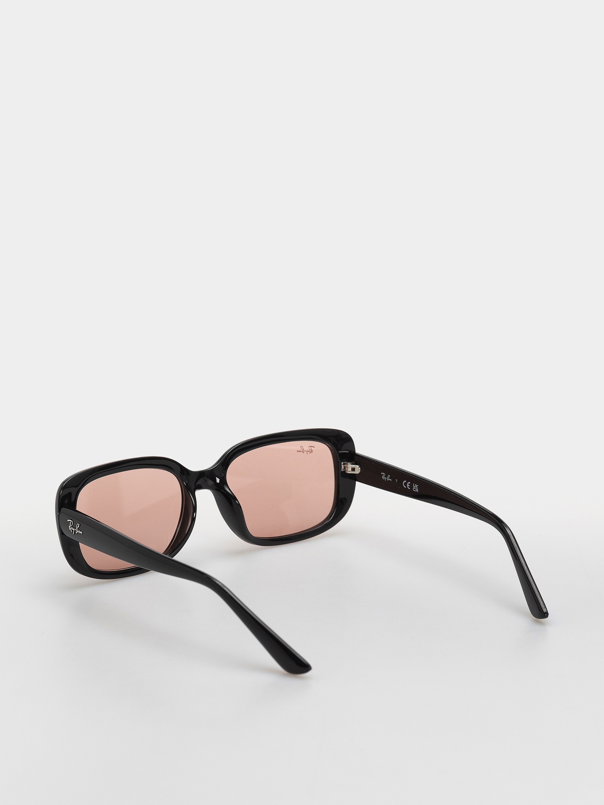 Ochelari de soare Ray-Ban Rb4421D (polerowany czarny/ciemnoróżowe)