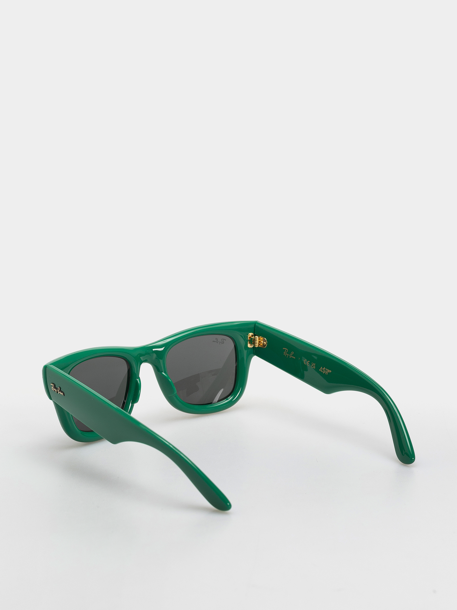 Ochelari de soare Ray-Ban Wayfarer Puffer (polerowany zielony/ultra czarny)