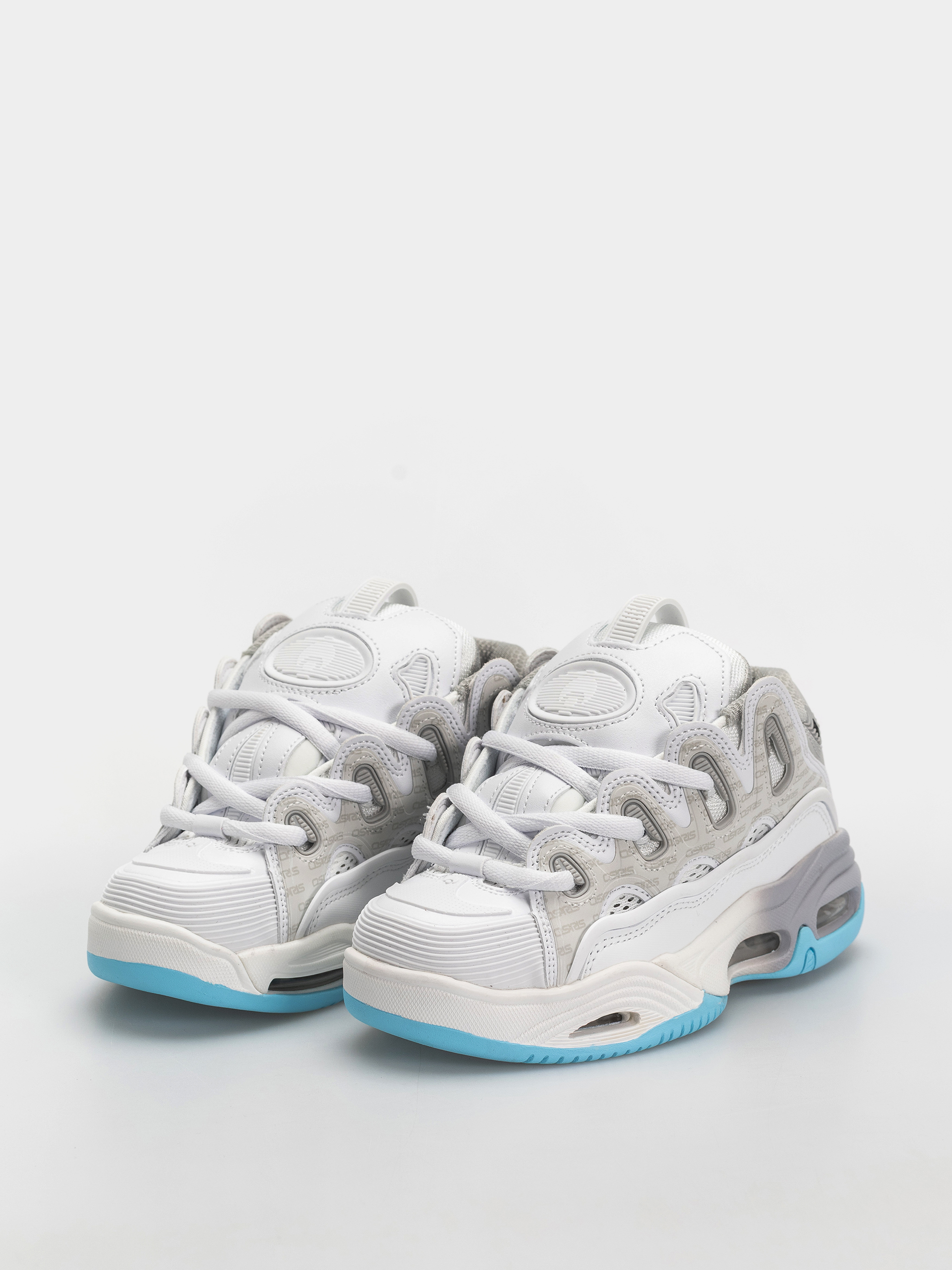 Pantofi Osiris D3 2001 (white/grey/baby blue)