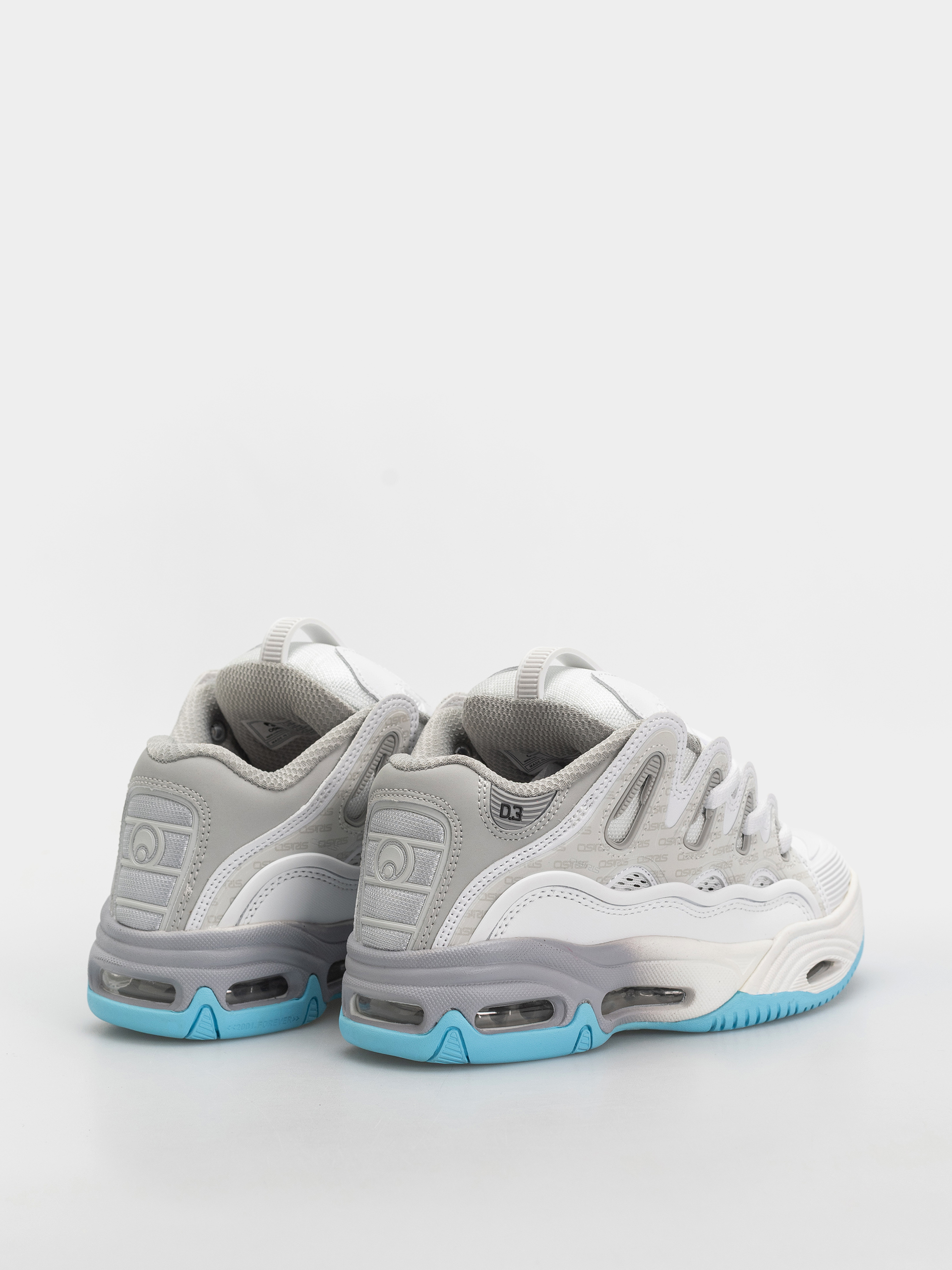 Pantofi Osiris D3 2001 (white/grey/baby blue)