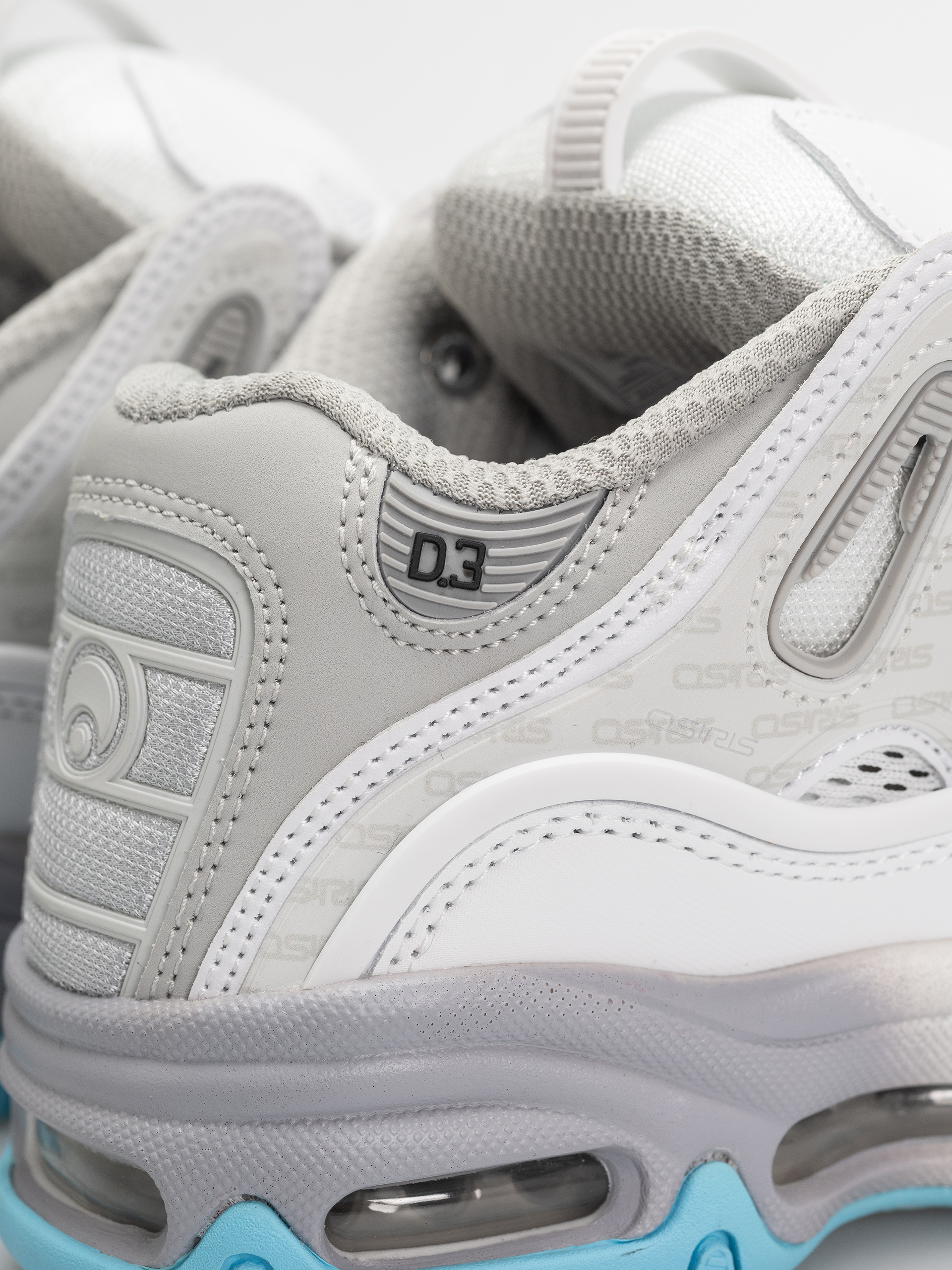 Pantofi Osiris D3 2001 (white/grey/baby blue)