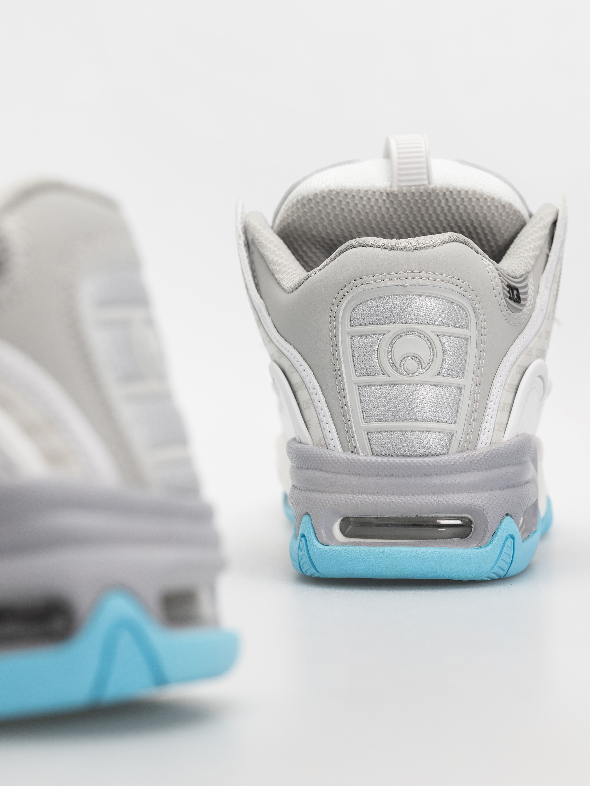 Pantofi Osiris D3 2001 (white/grey/baby blue)