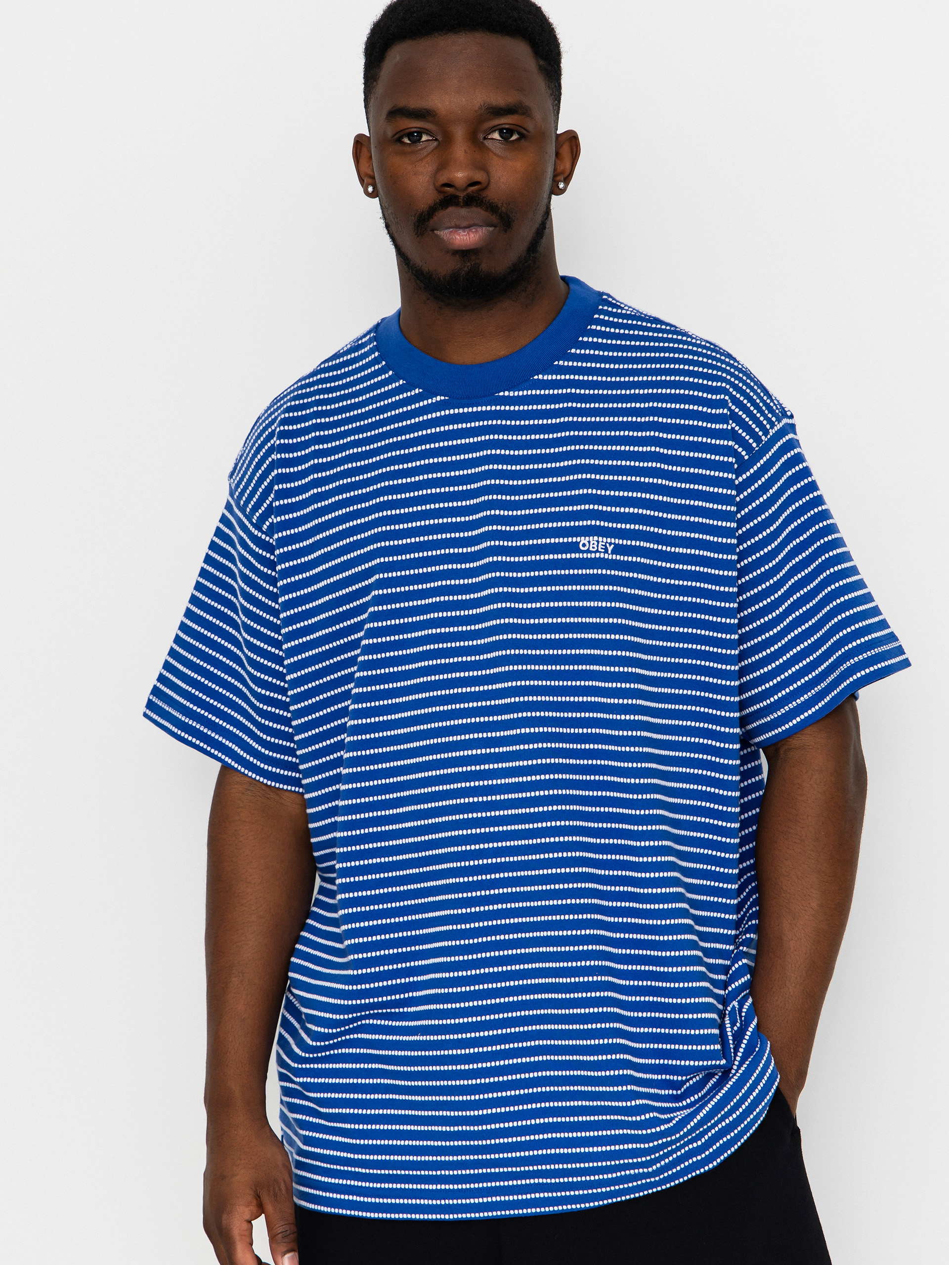 Tricou OBEY Edwin (blue multi)