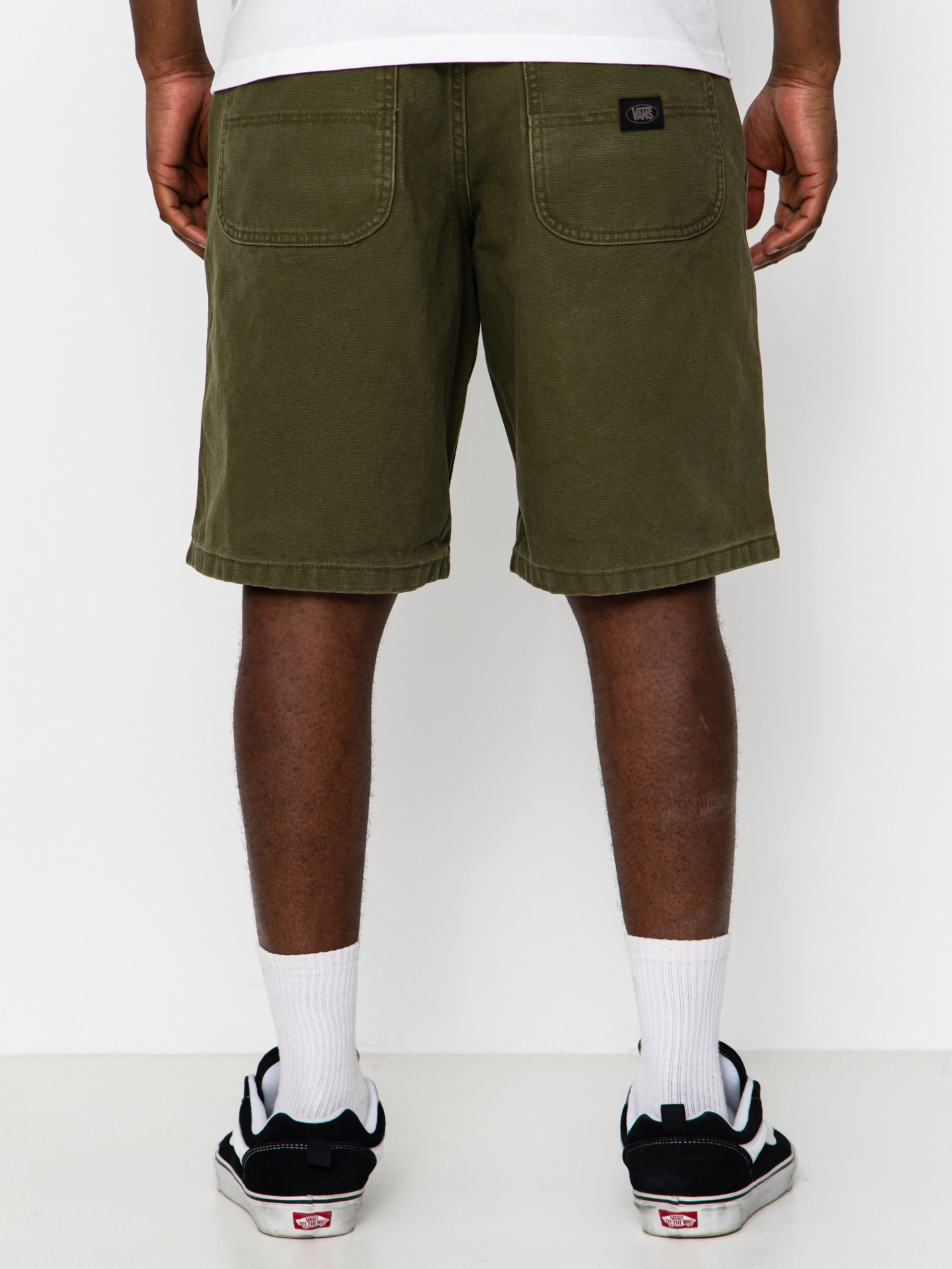 Pantaloni scurți Vans Chore Loose (mossy olive)