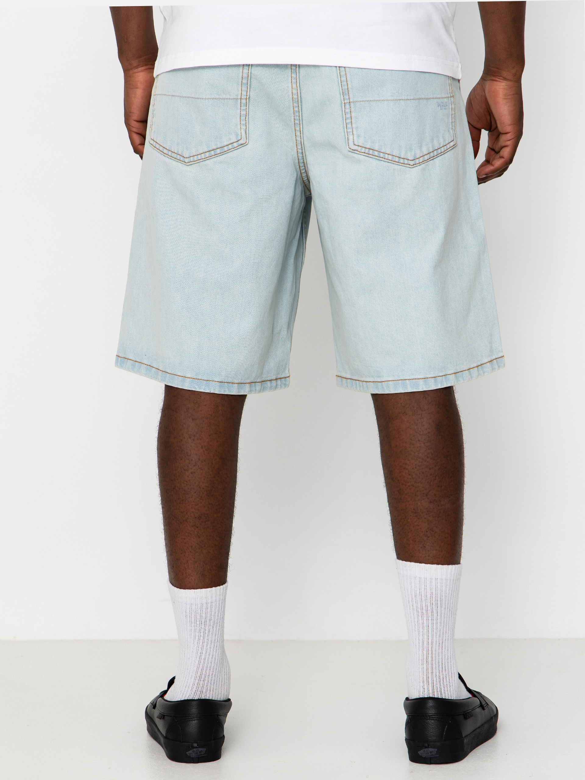 Pantaloni scurți Vans Lx Check 5 Baggy Denim (blue ice)