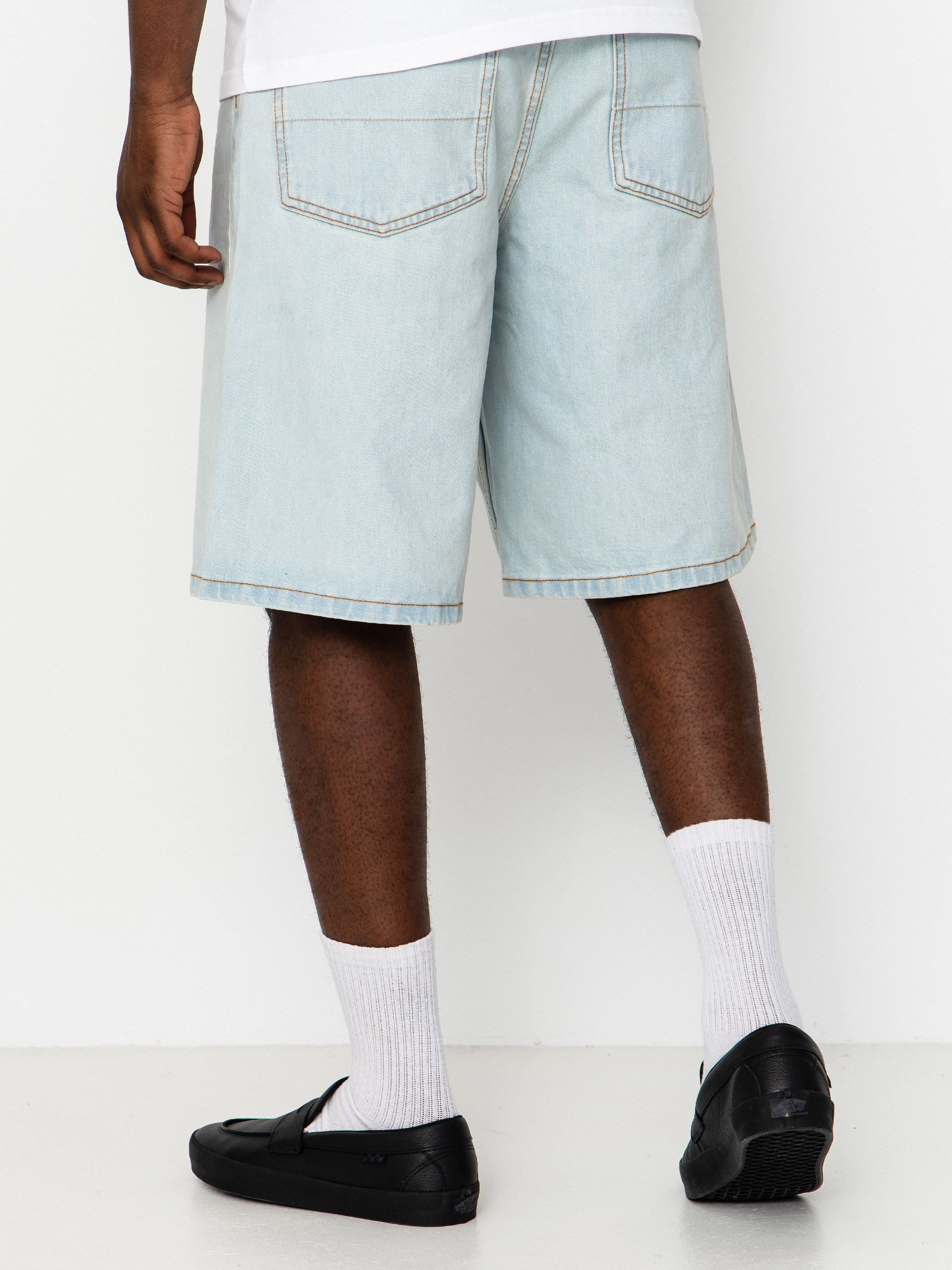 Pantaloni scurți Vans Lx Check 5 Baggy Denim (blue ice)