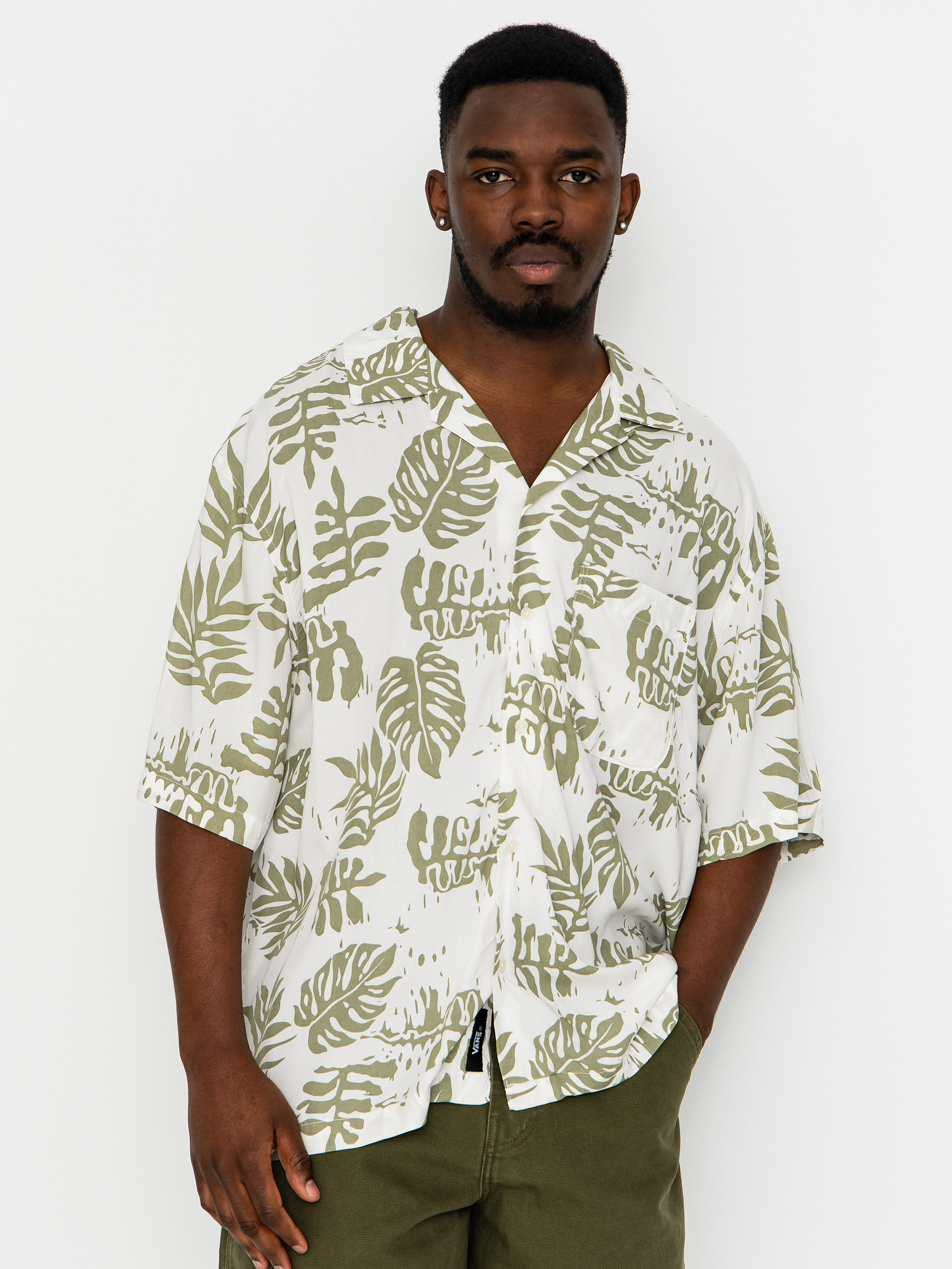 Cămașă Vans Van Doren Printed Camp (soft sage)