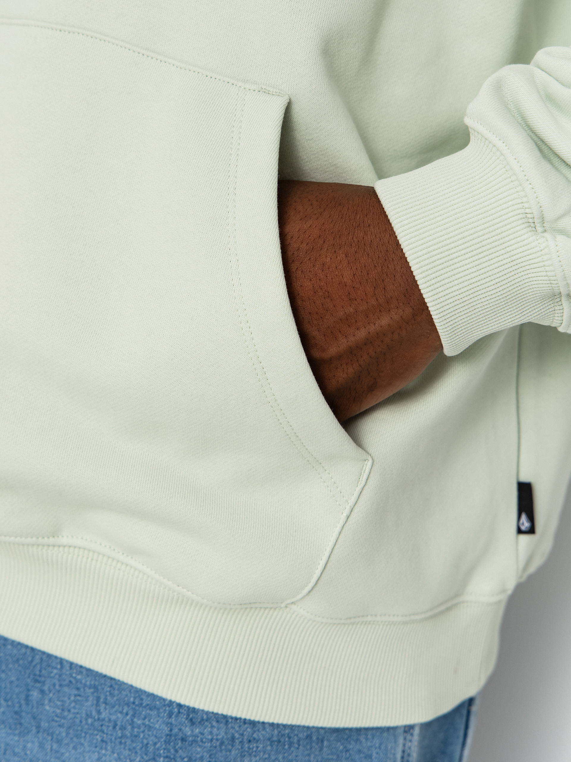 Hanorac cu glugă Volcom Handerry HD (pale aqua)