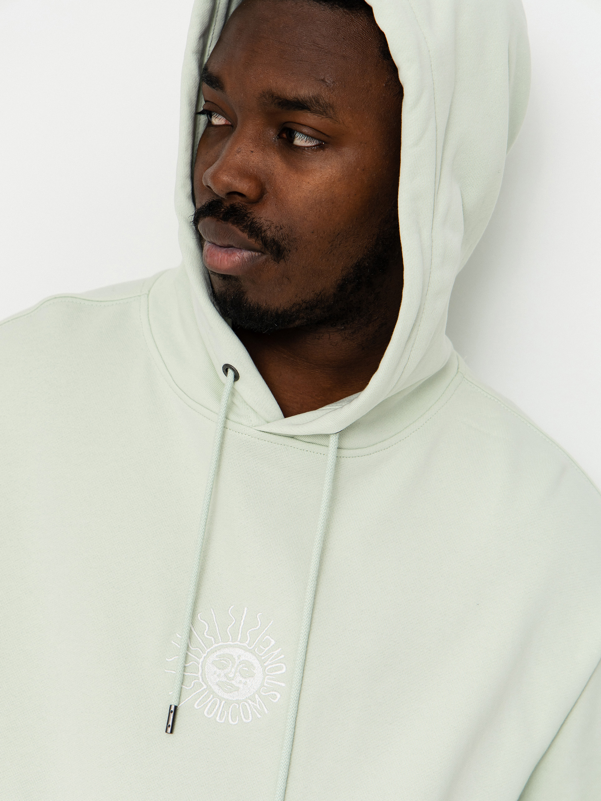 Hanorac cu glugă Volcom Handerry HD (pale aqua)