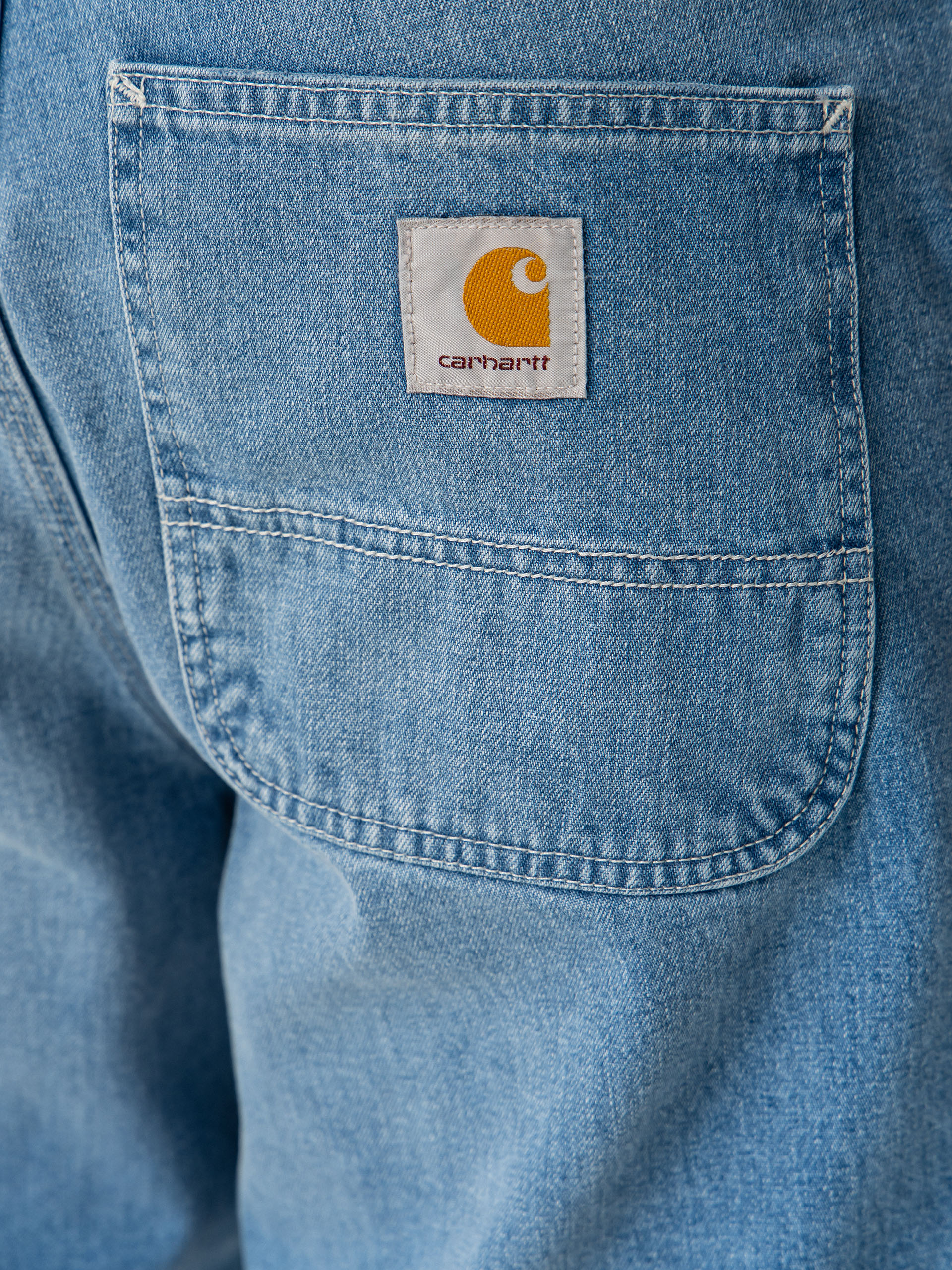 Pantaloni scurți Carhartt WIP Simple (blue light true washed)