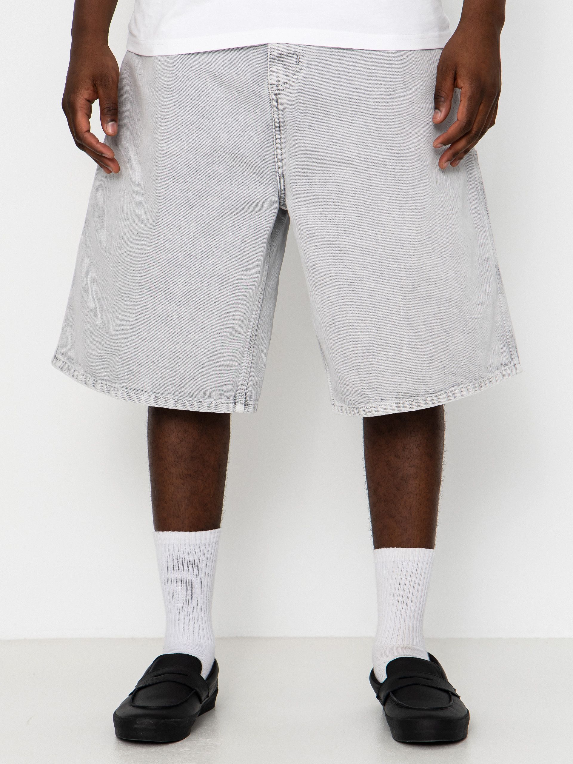 Pantaloni scurți Carhartt WIP OG Single Knee (black chalk wash)
