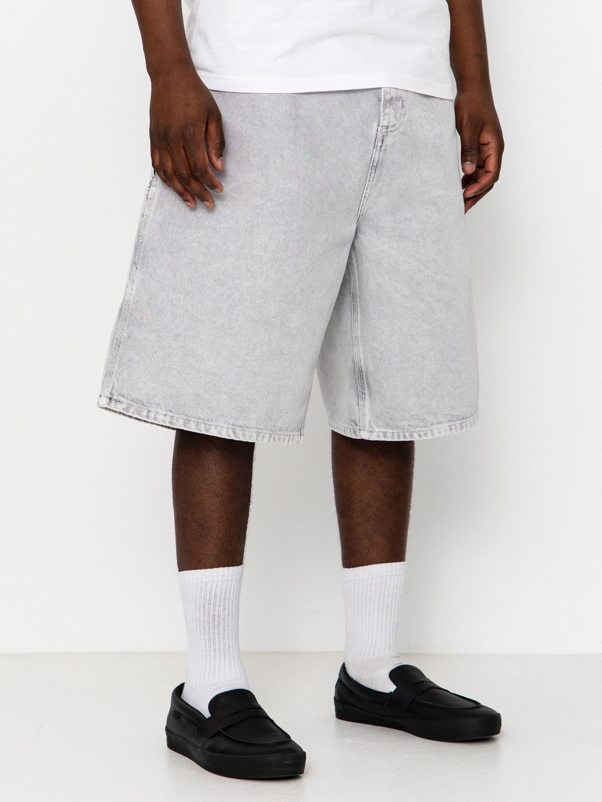 Pantaloni scurți Carhartt WIP OG Single Knee (black chalk wash)