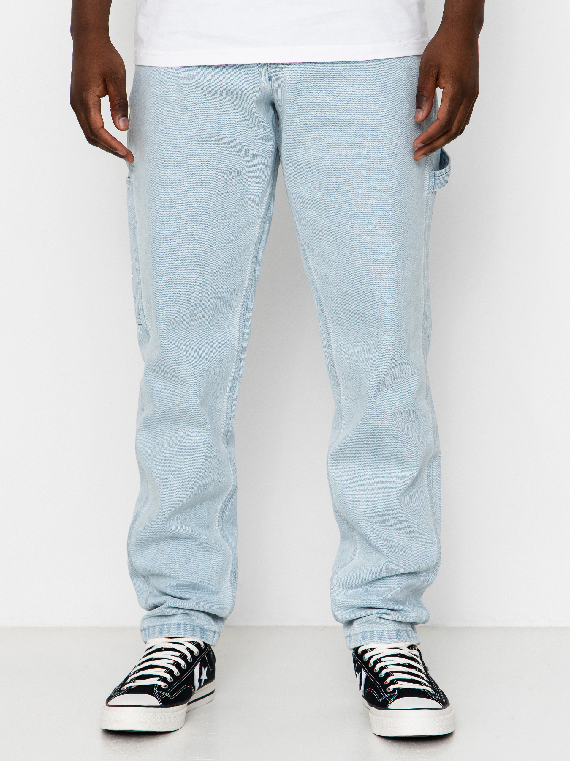 Pantaloni Karl Kani Retro Tapered Workwear Denim (bleached blue)