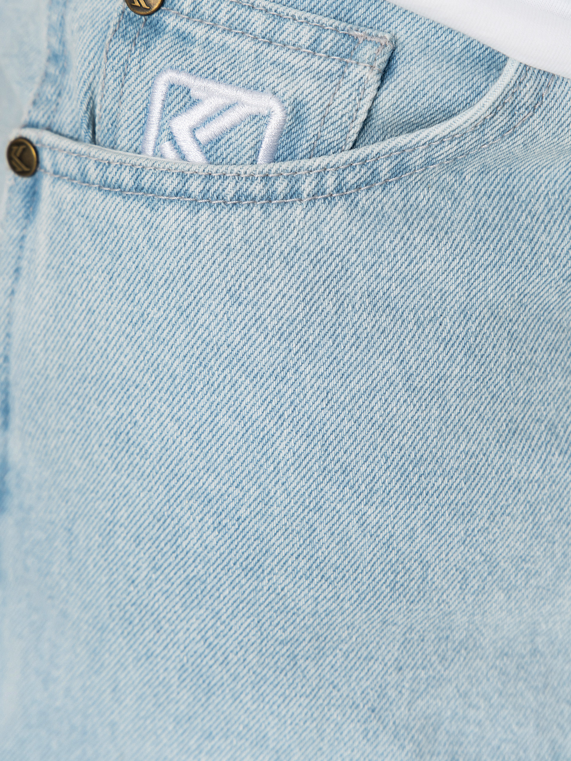 Pantaloni Karl Kani Retro Tapered Workwear Denim (bleached blue)