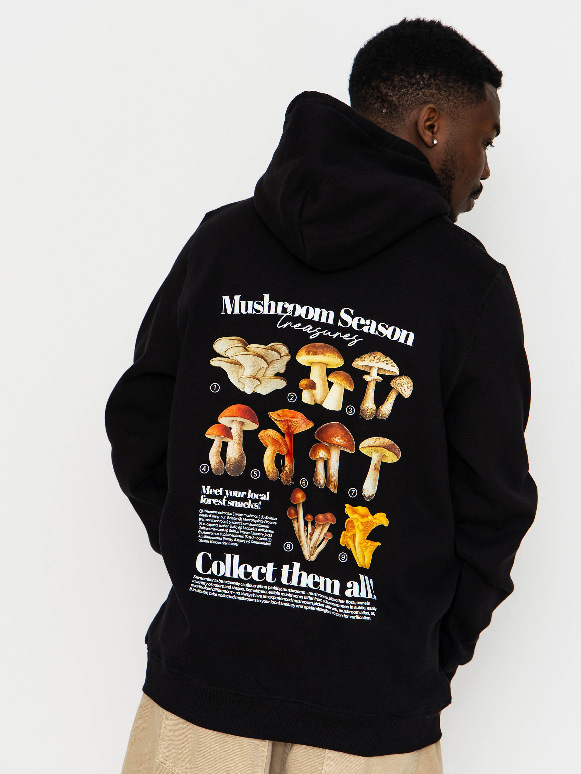 Hanorac cu glugu0103 Palto Mushroom Hunter HD (black)