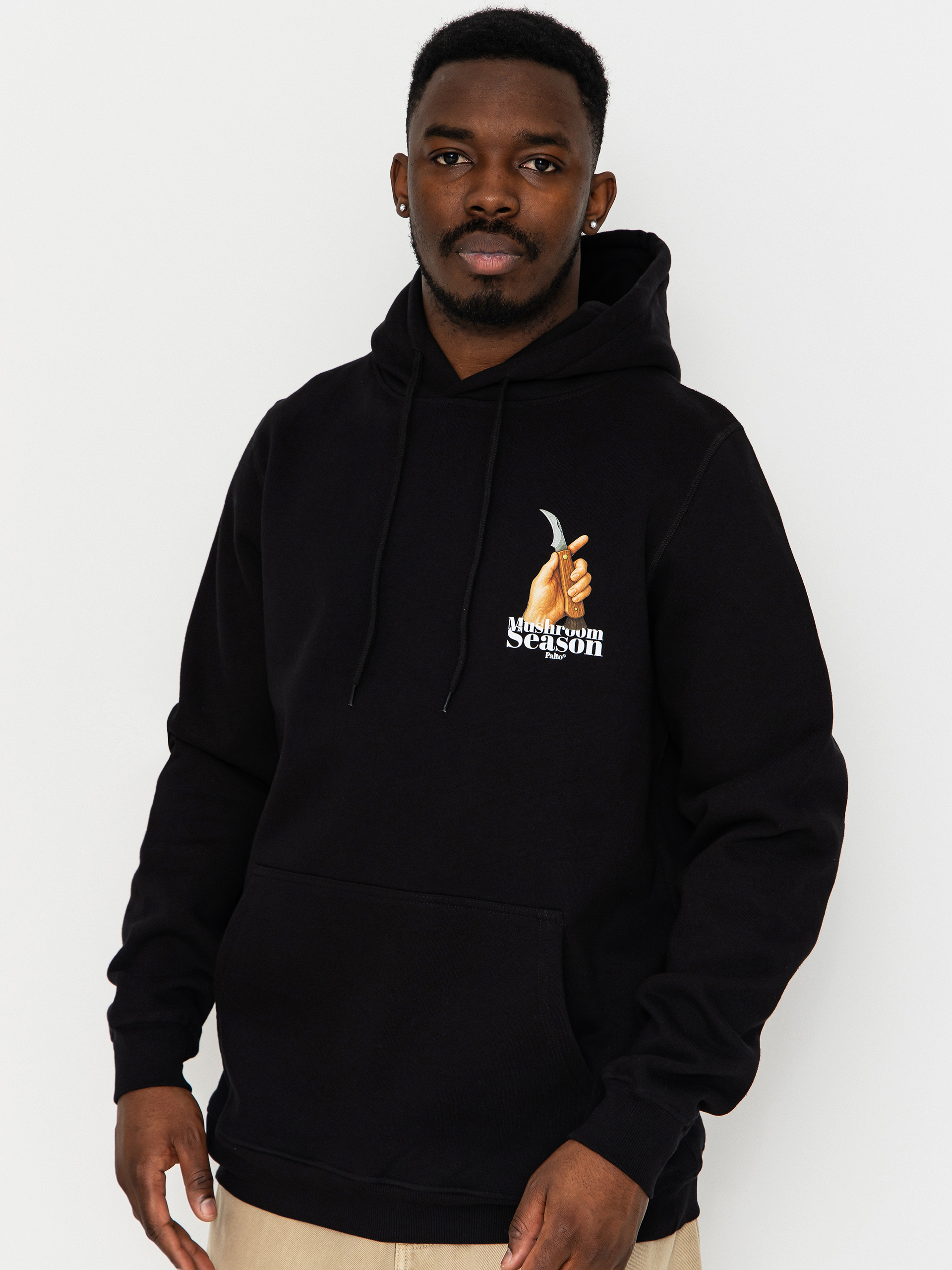 Hanorac cu glugă Palto Mushroom Hunter HD (black)