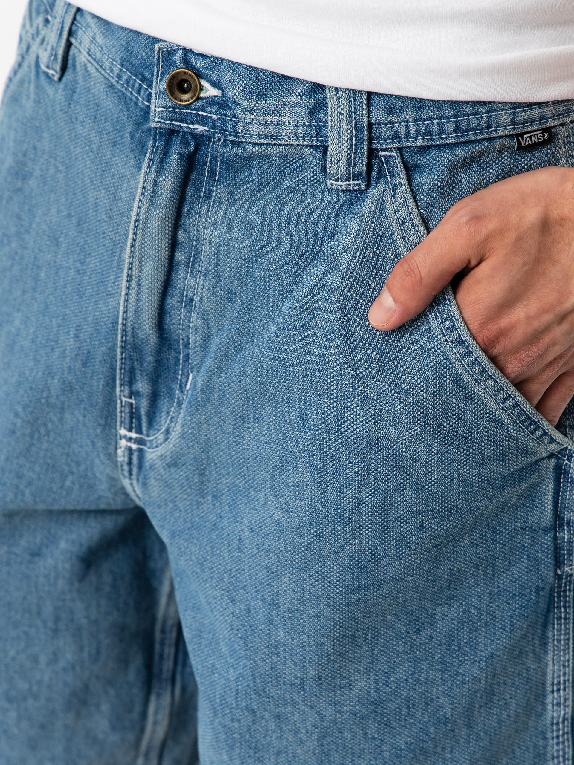 Pantaloni scurți Vans Chore Loose Denim (stonewash/blue)