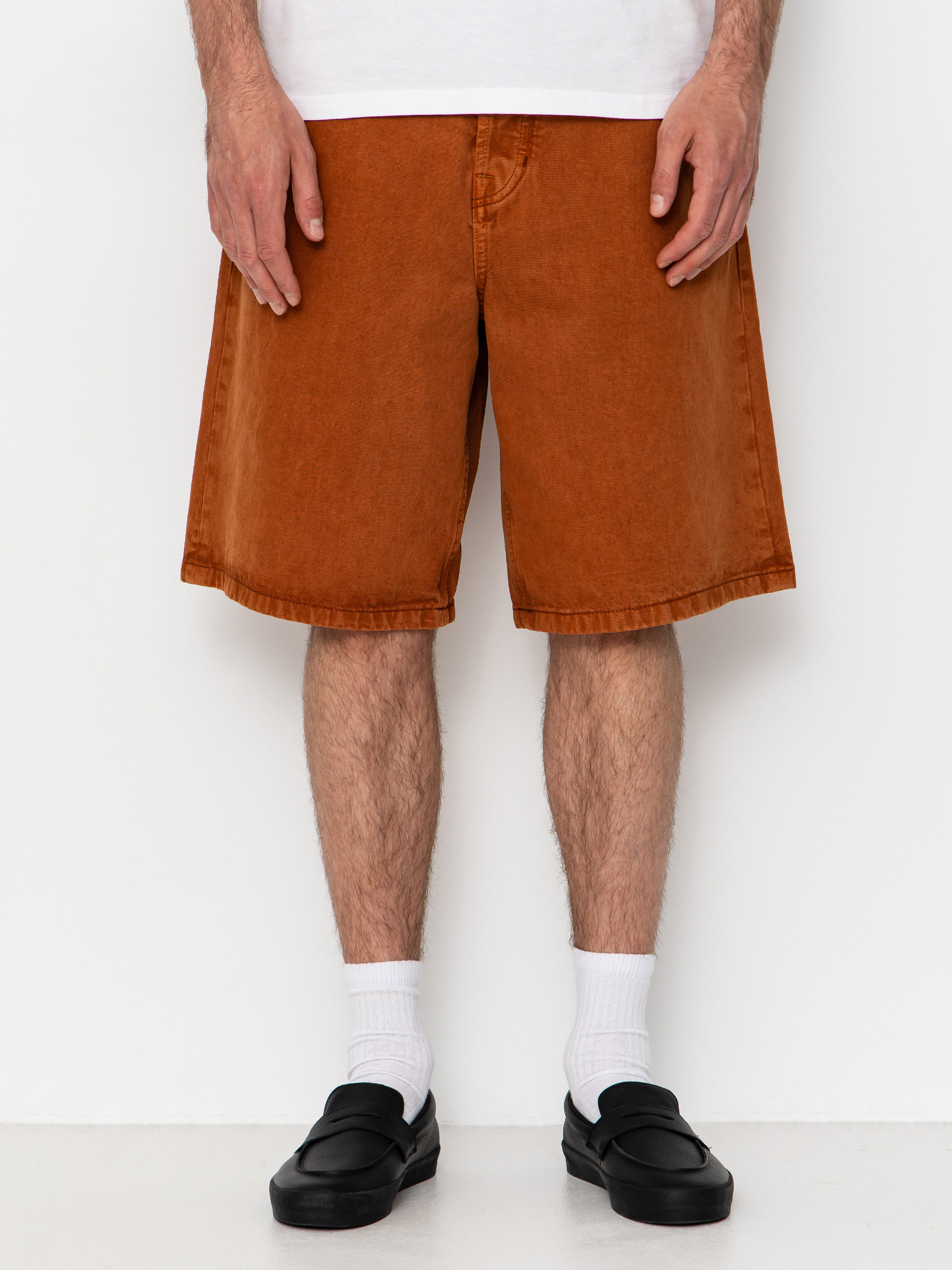Pantaloni scurți Vans Lx Check 5 Baggy Denim (glazed ginger)