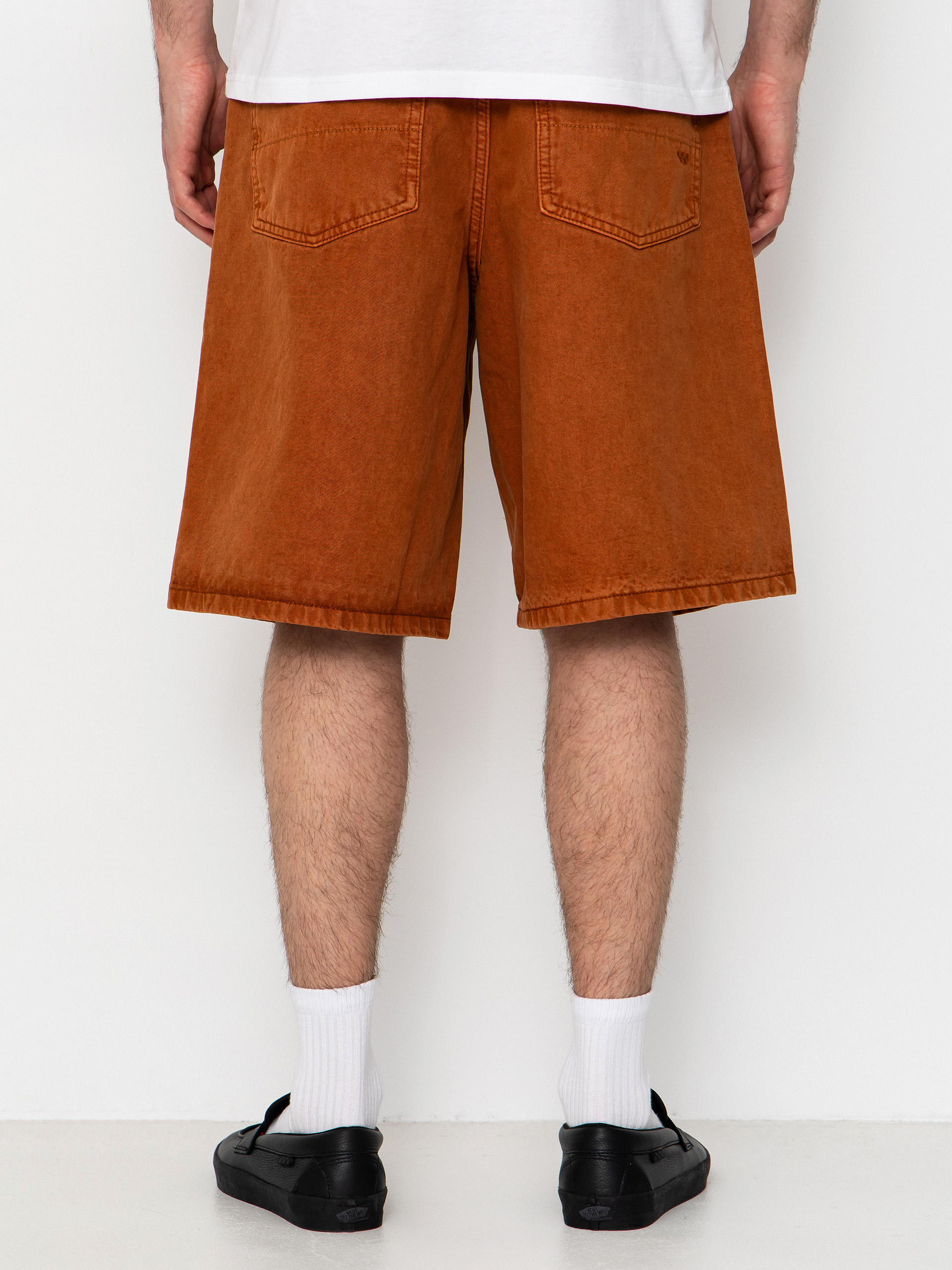 Pantaloni scurți Vans Lx Check 5 Baggy Denim (glazed ginger)