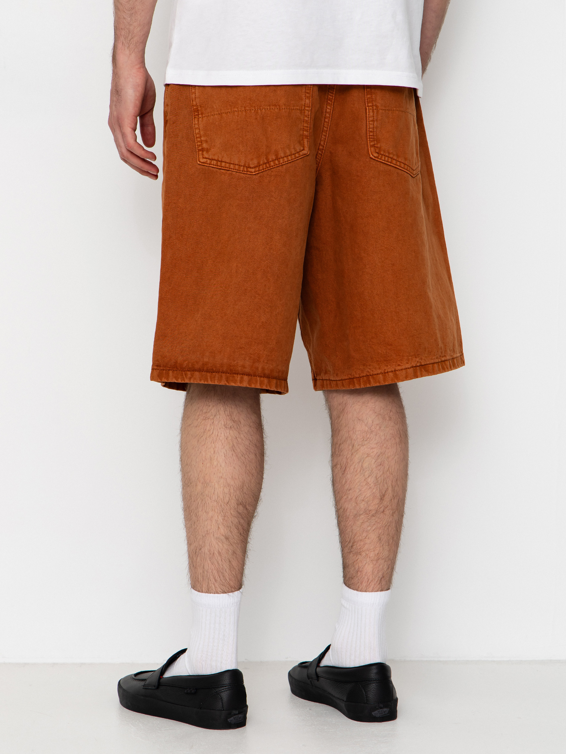Pantaloni scurți Vans Lx Check 5 Baggy Denim (glazed ginger)