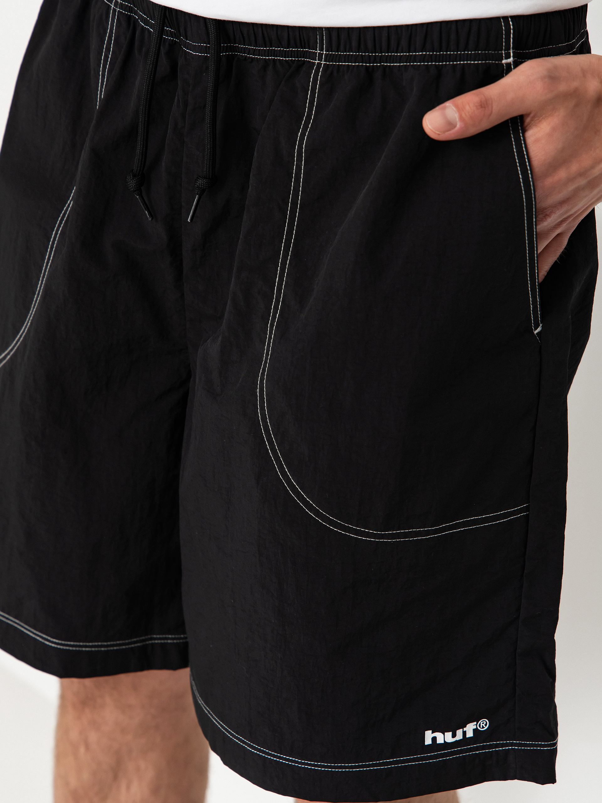 Pantaloni scurți HUF 89 Contrast Easy (black)