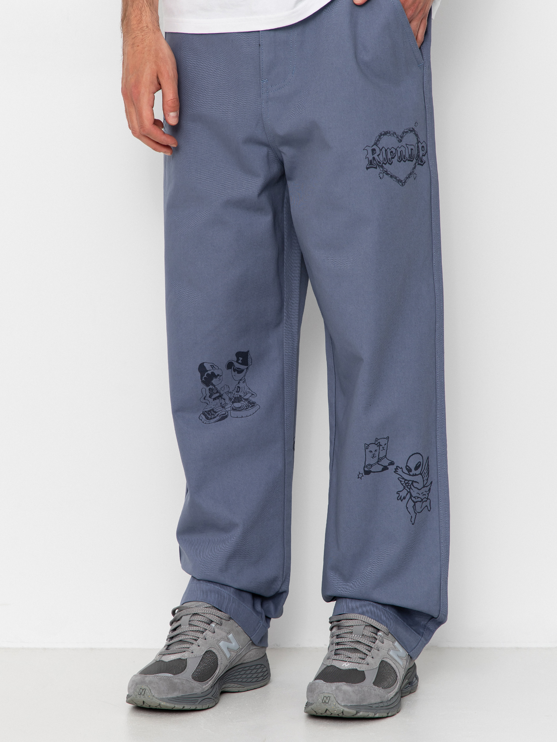 Pantaloni RipNDip Westside Wide Fit (slate)
