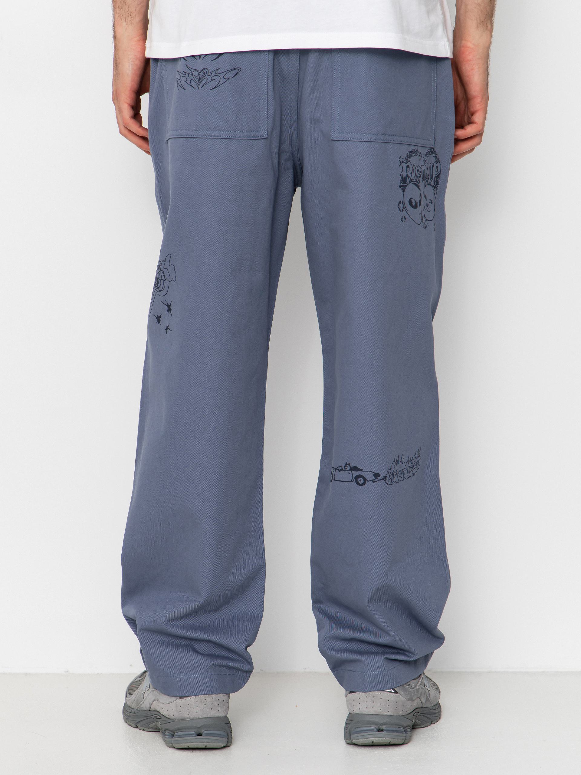 Pantaloni RipNDip Westside Wide Fit (slate)
