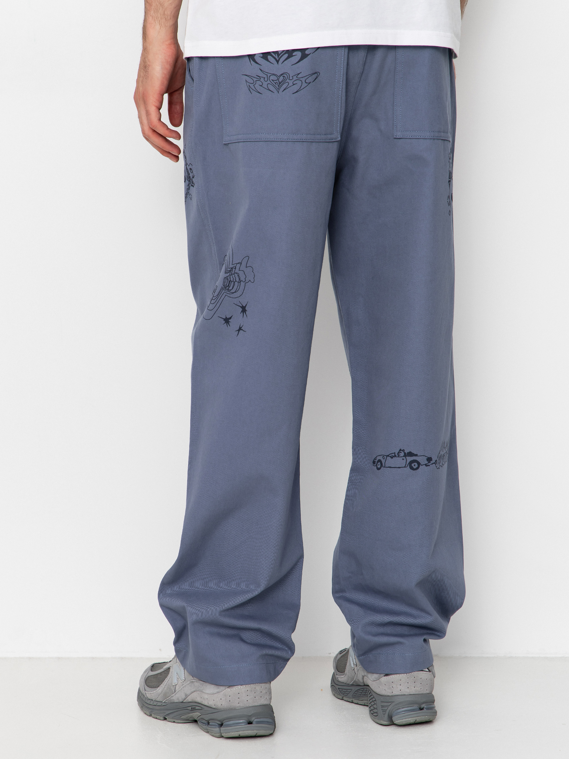 Pantaloni RipNDip Westside Wide Fit (slate)