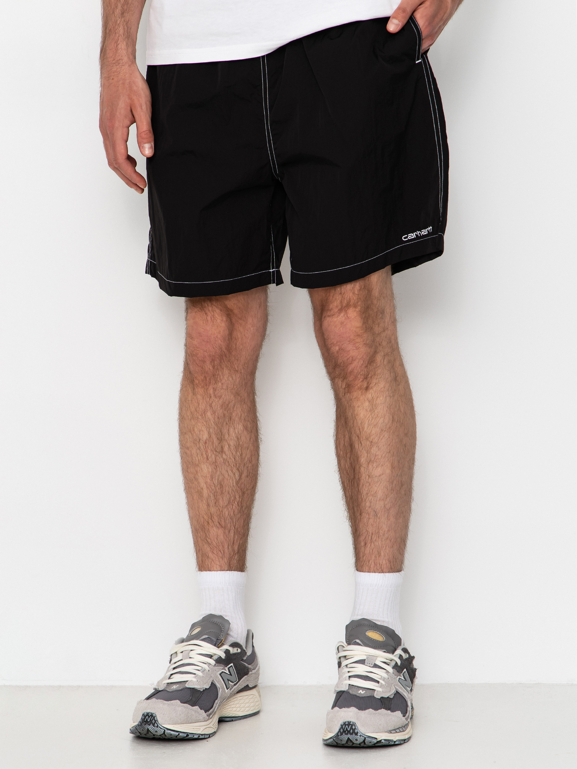 Pantaloni scurți Carhartt WIP Canby Swim (black/white)