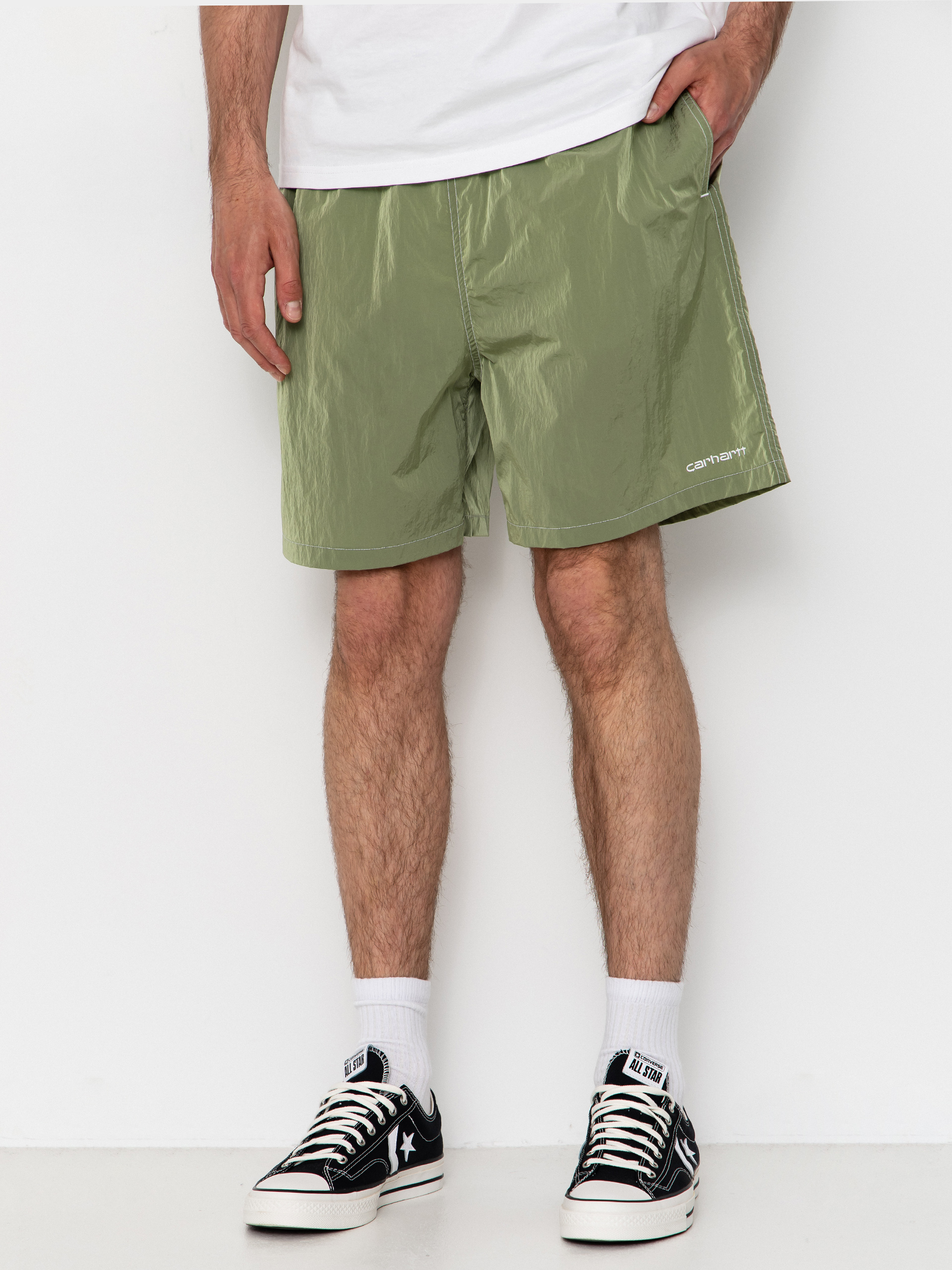 Pantaloni scurți Carhartt WIP Canby Swim (gentle green/white)