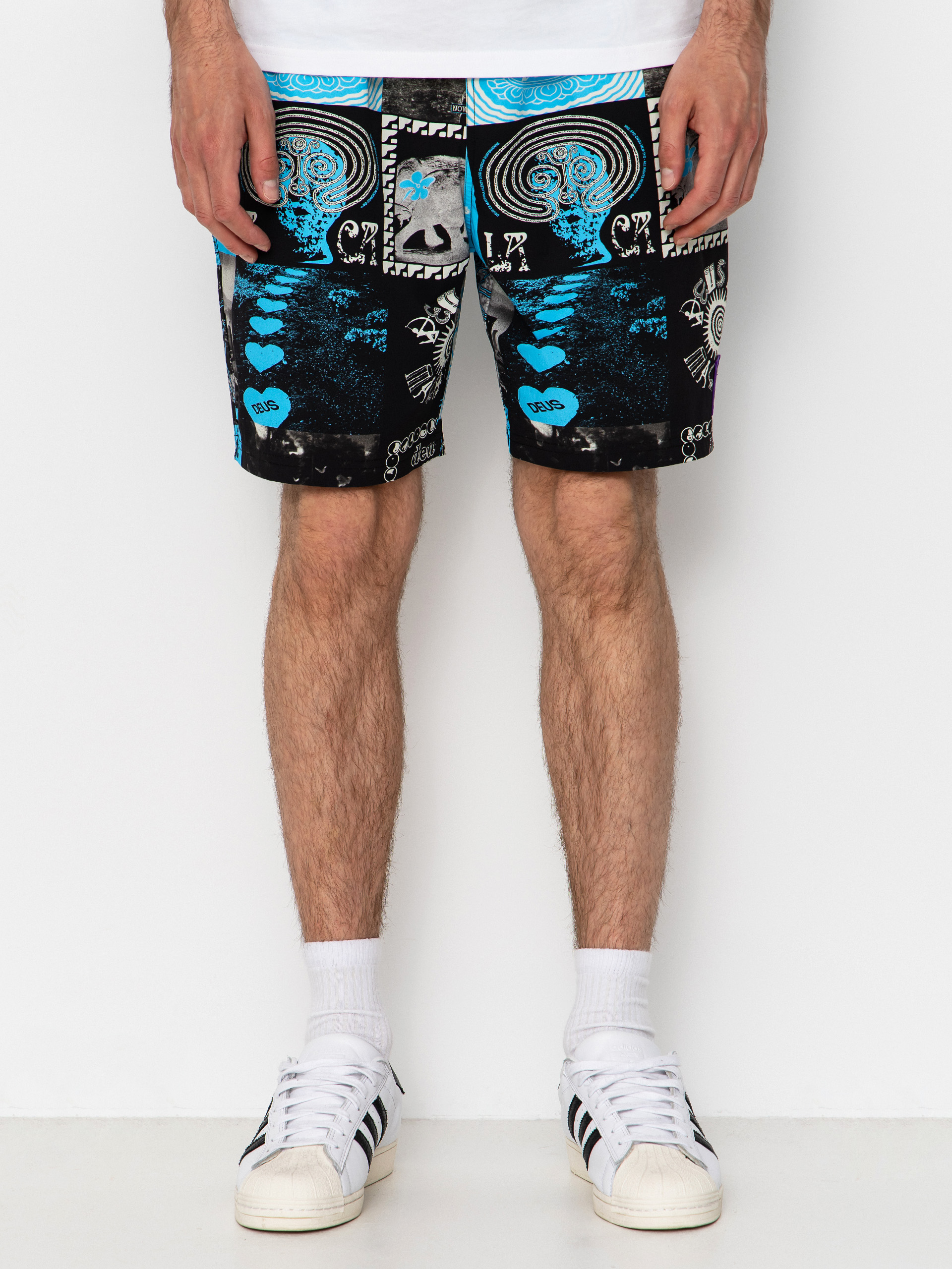 Pantaloni scurți Deus Ex Machina Washed Away Swim (caviar)
