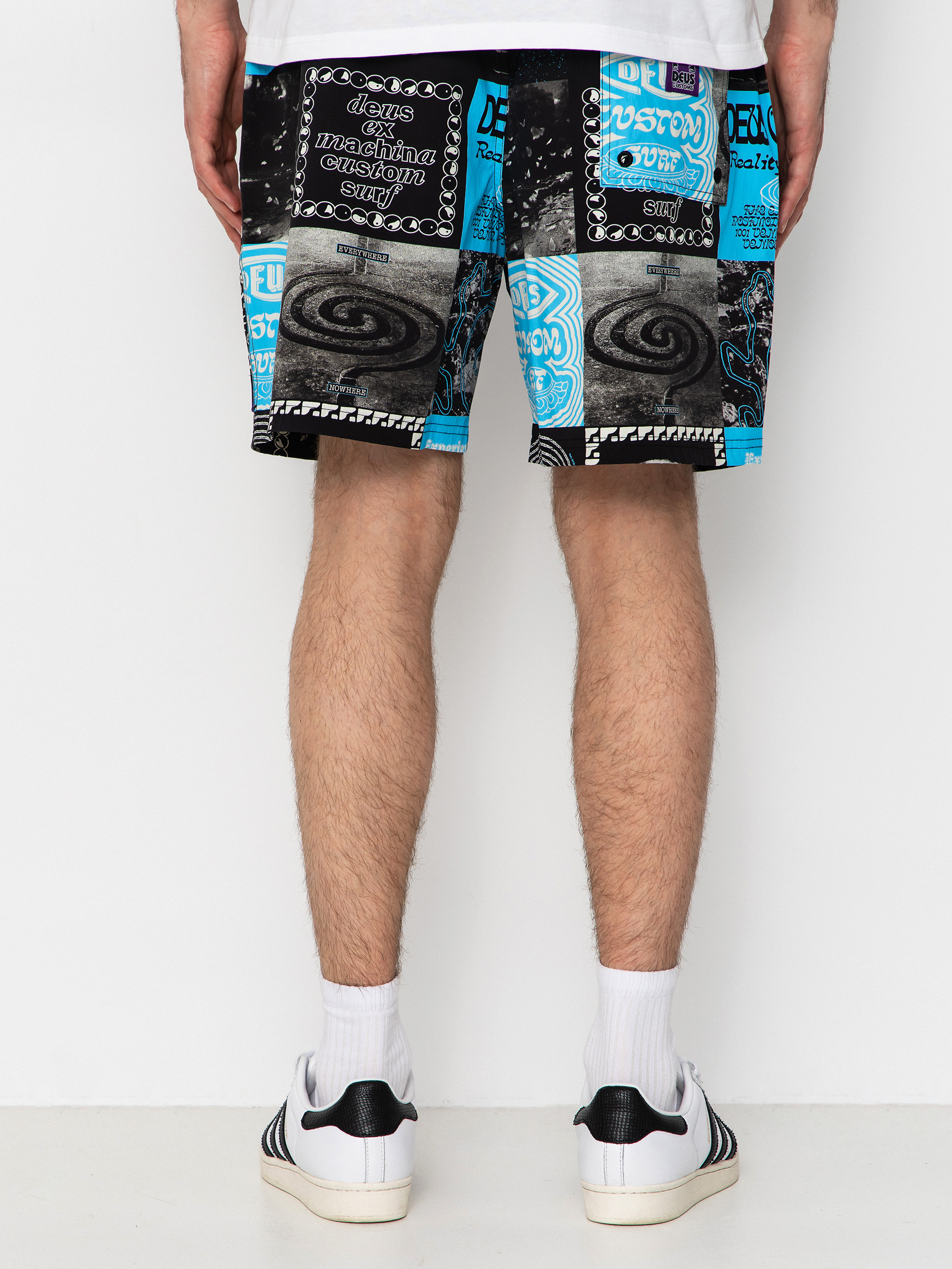 Pantaloni scurți Deus Ex Machina Washed Away Swim (caviar)