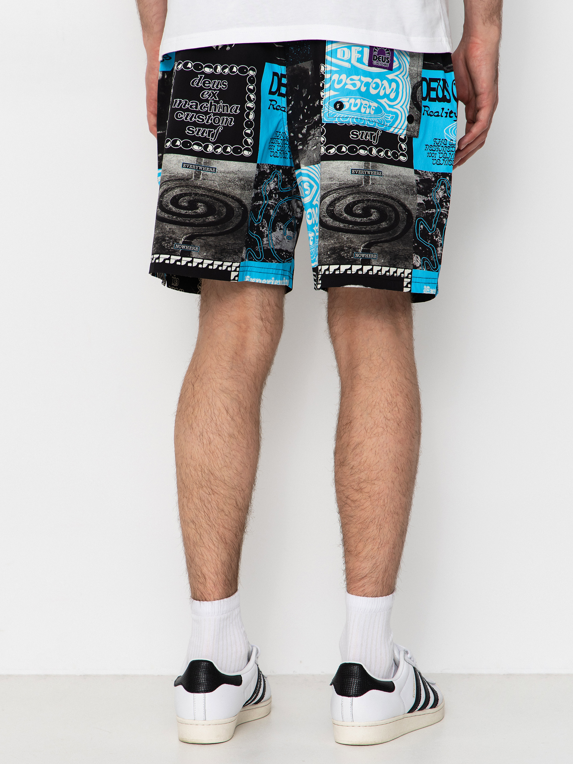Pantaloni scurți Deus Ex Machina Washed Away Swim (caviar)