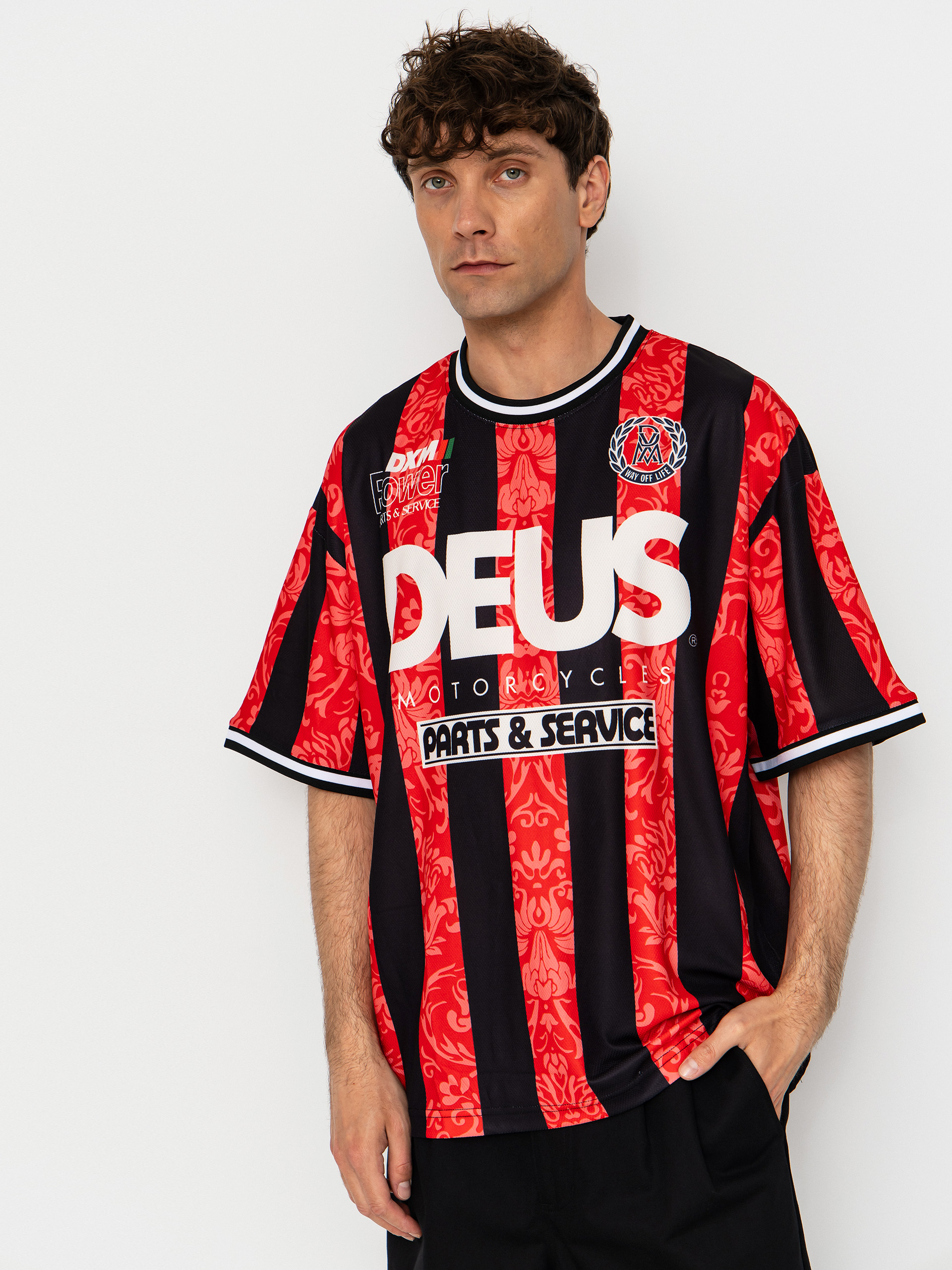 Tricou Deus Ex Machina Nouveau Moto (fiery red)