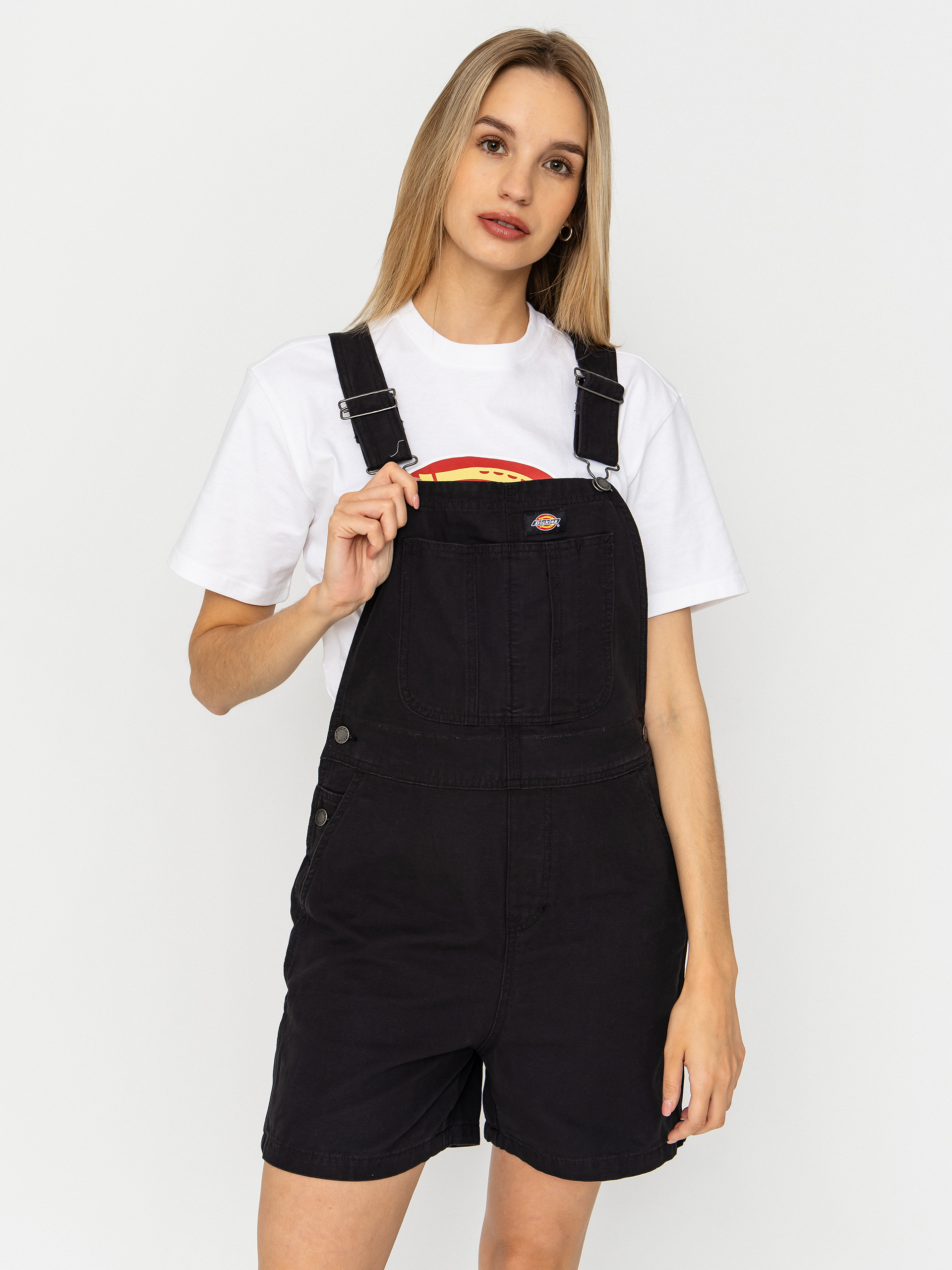 Pantaloni scurți Dickies Lightweight Canvas Short Bib Wmn