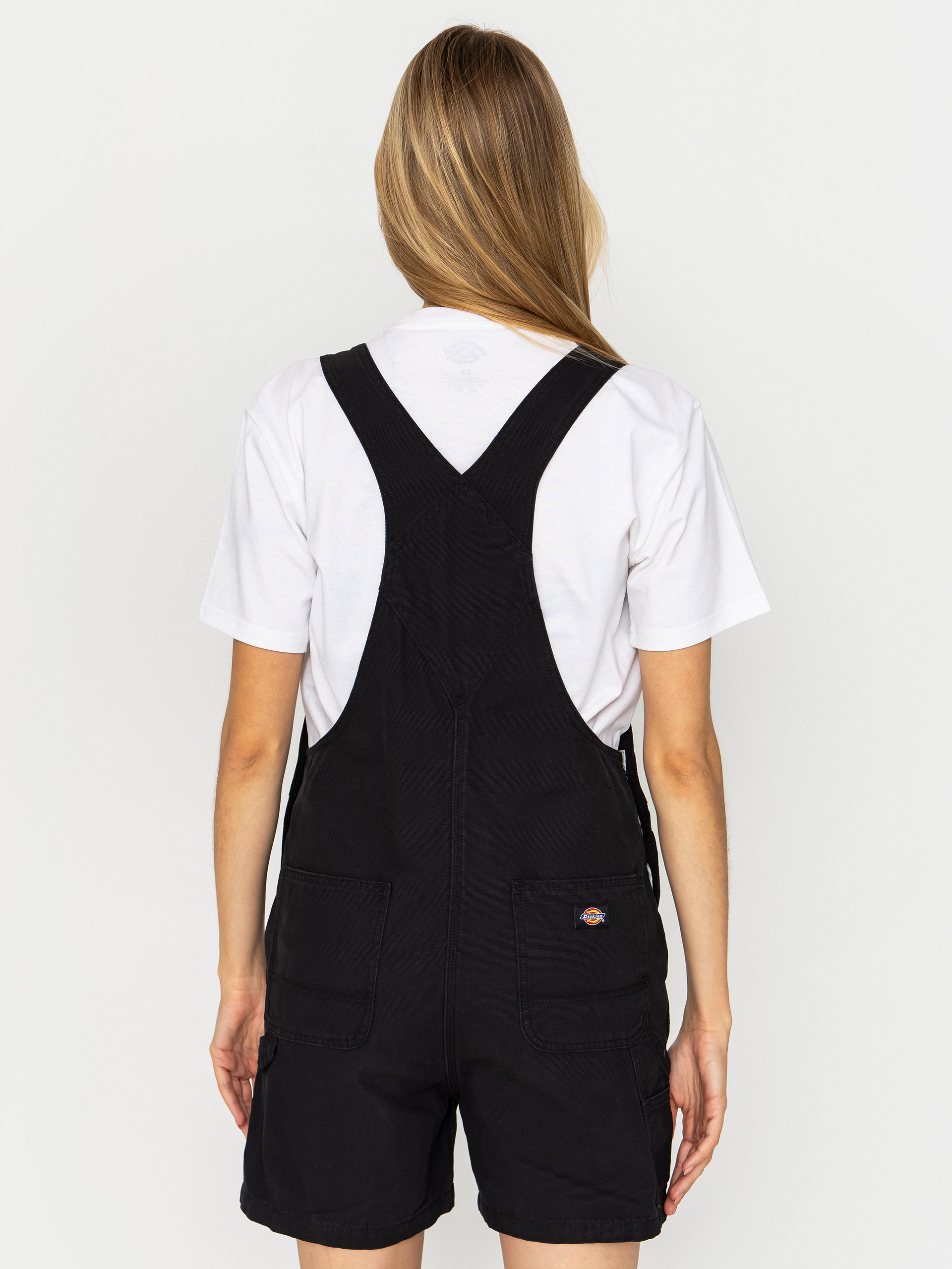 Pantaloni scurți Dickies Lightweight Canvas Short Bib Wmn (black)