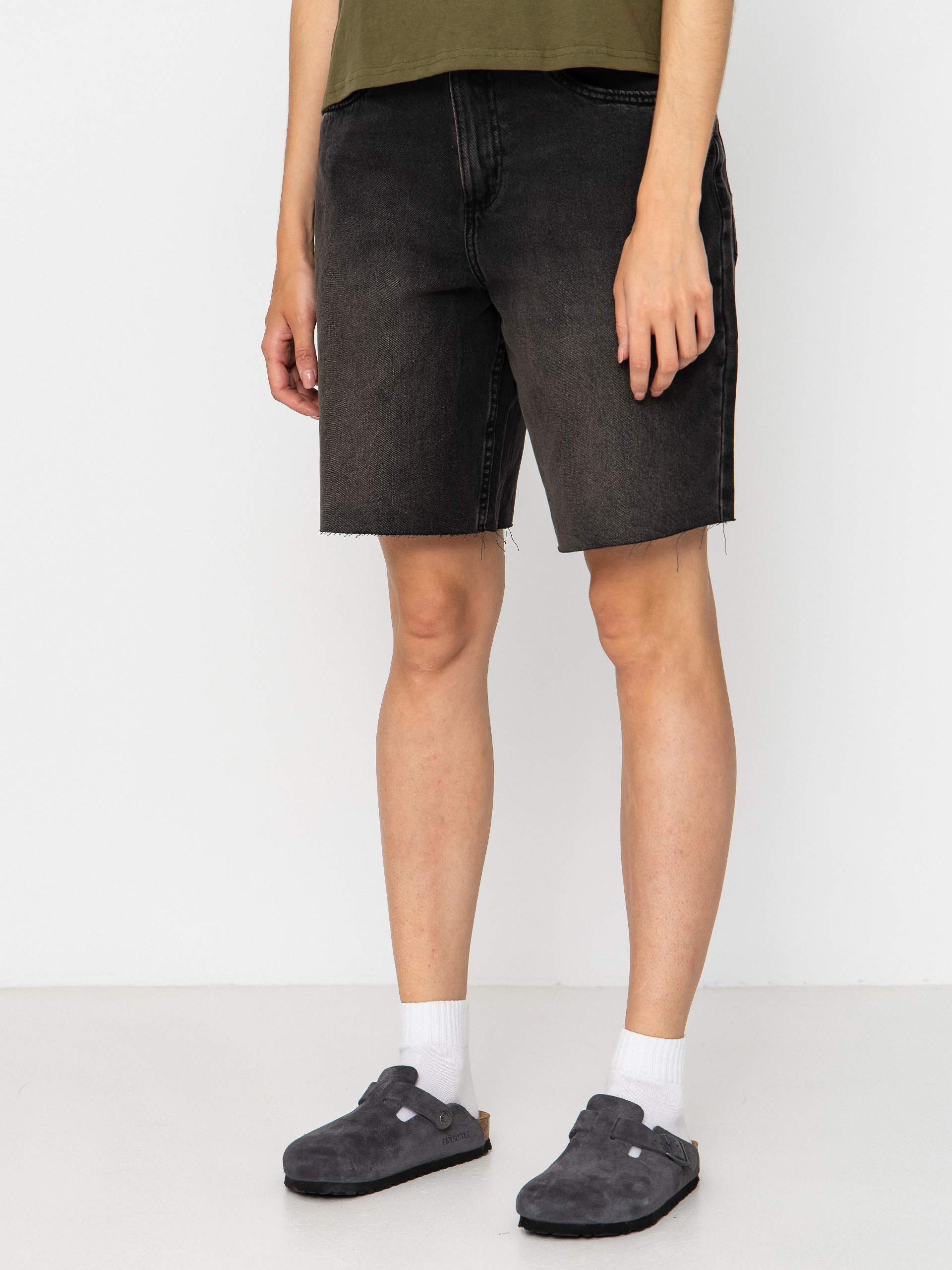 Pantaloni scurți Vans Sirelle Cut Off Wmn (washed black)