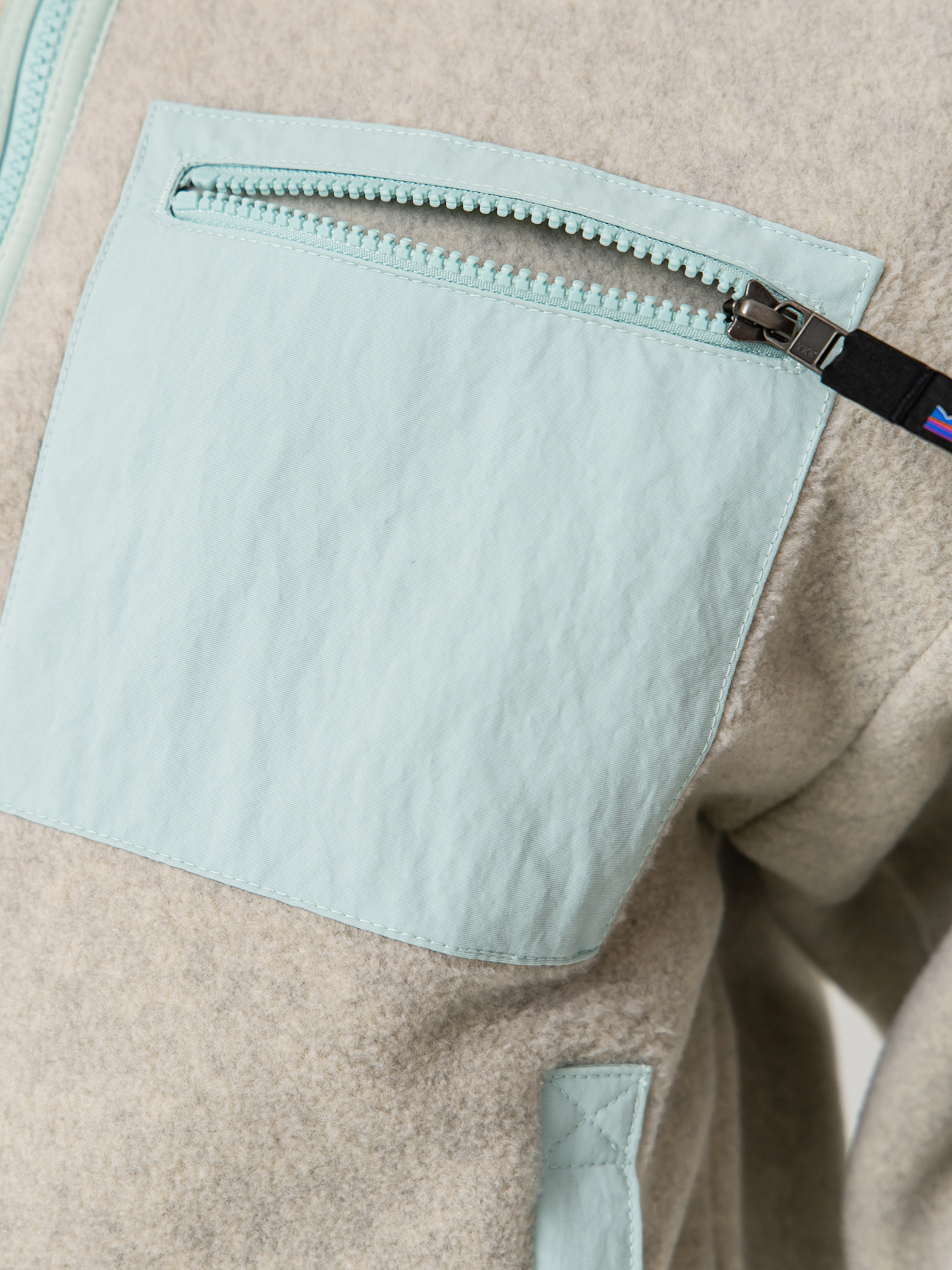 Pentru femei Hanorac din fleece Patagonia Synchilla (oatmeal heather w/thin ice)