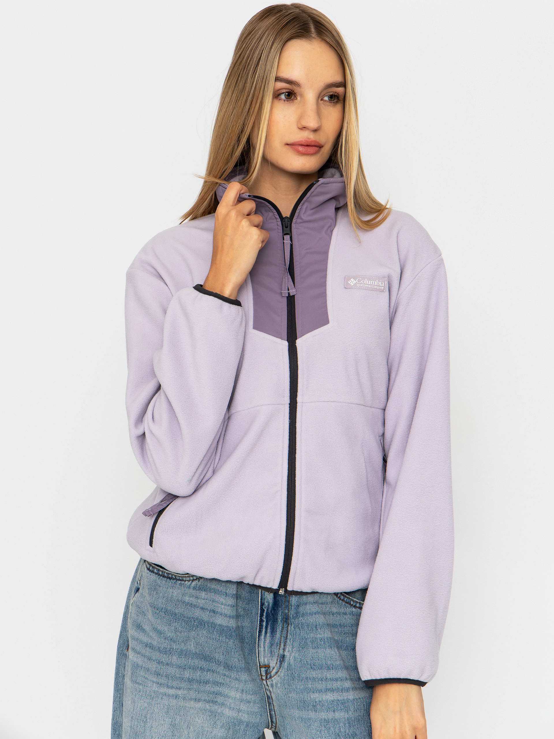 Hanorac din fleece Columbia Sequoia Grove Full Zip Wmn (lavender pearl/shale purple)