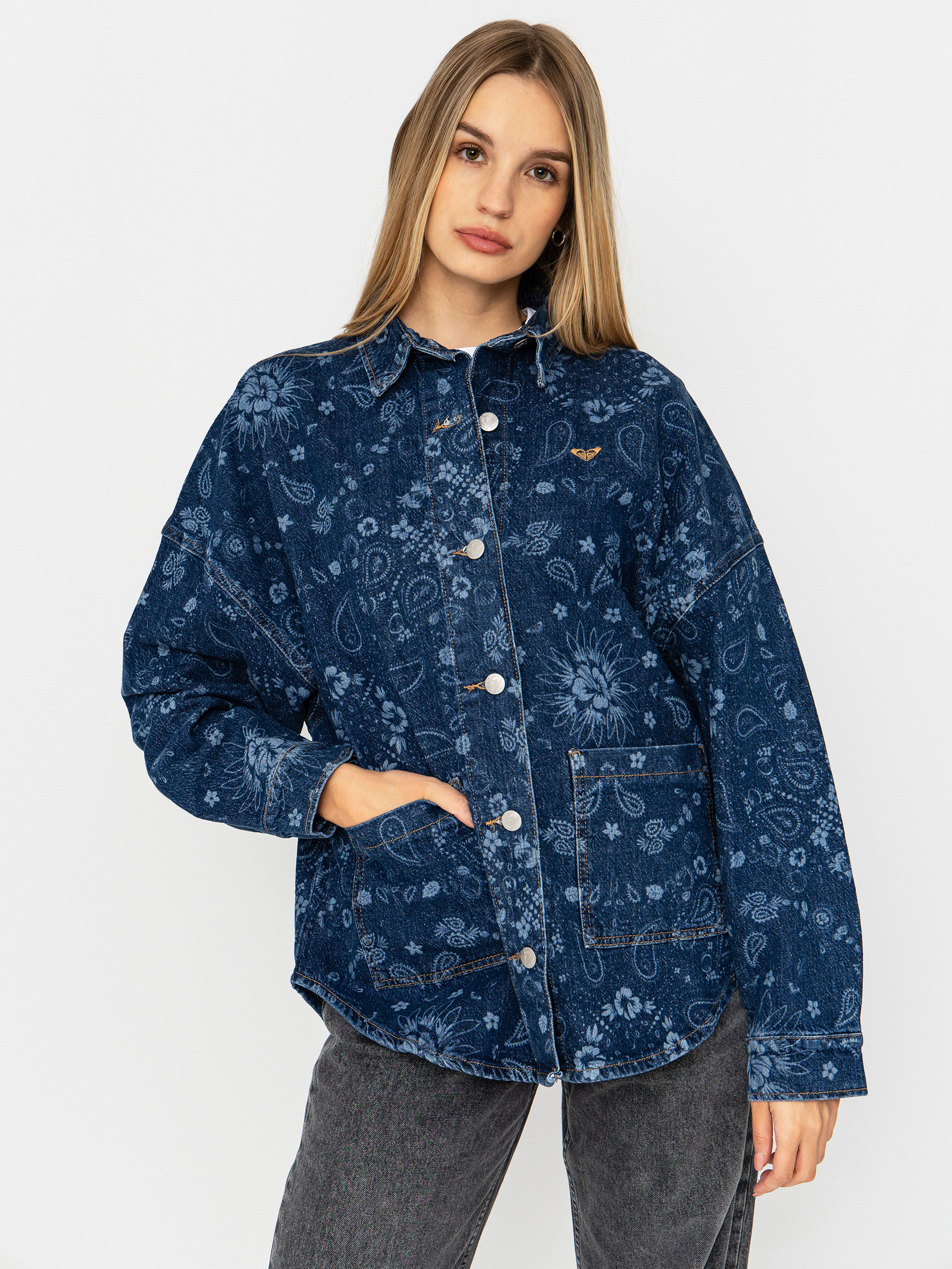 Cămașă Roxy Kick Back Washed Denim Wmn