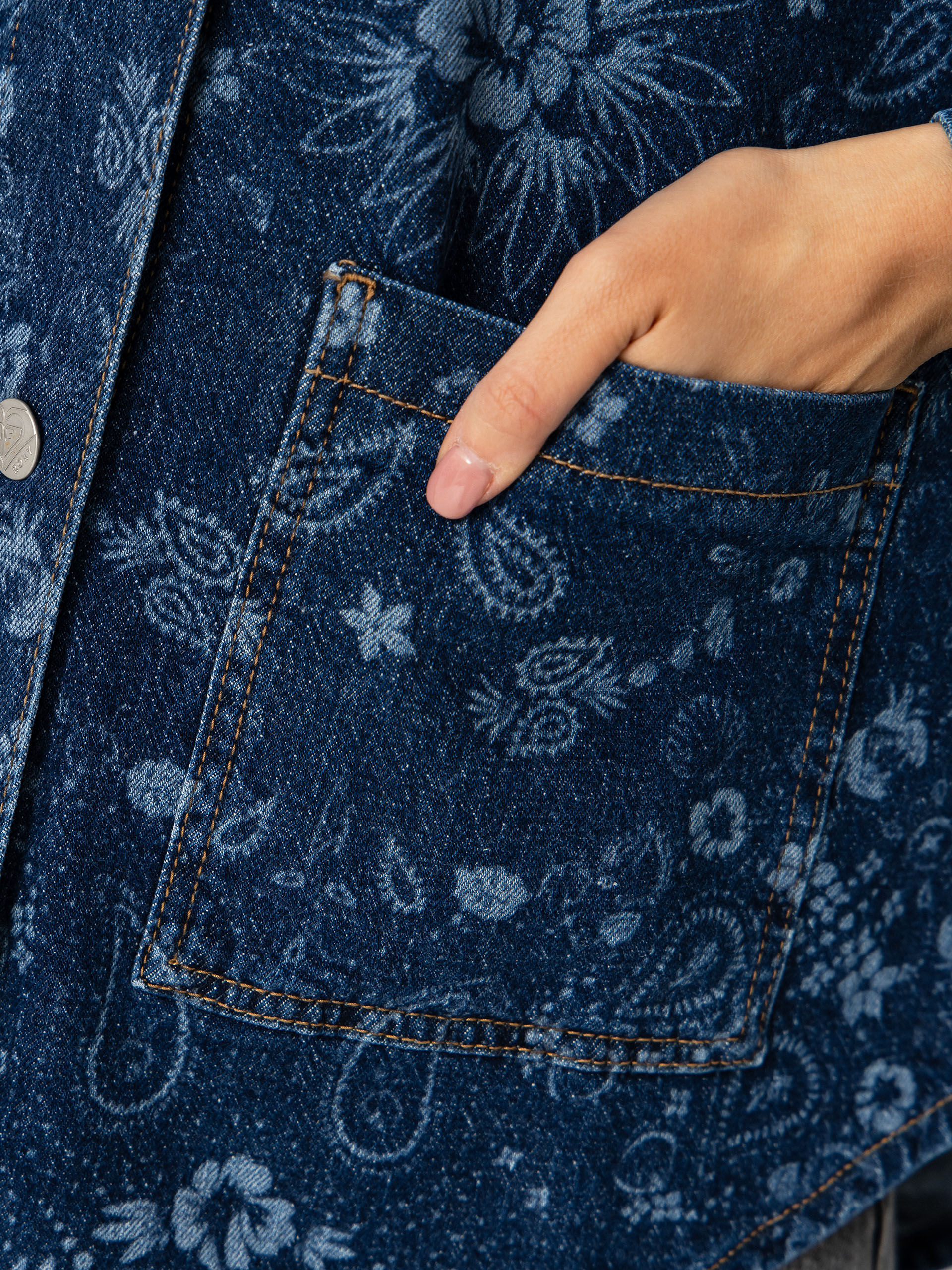 Cămașă Roxy Kick Back Washed Denim Wmn (ocean blue)