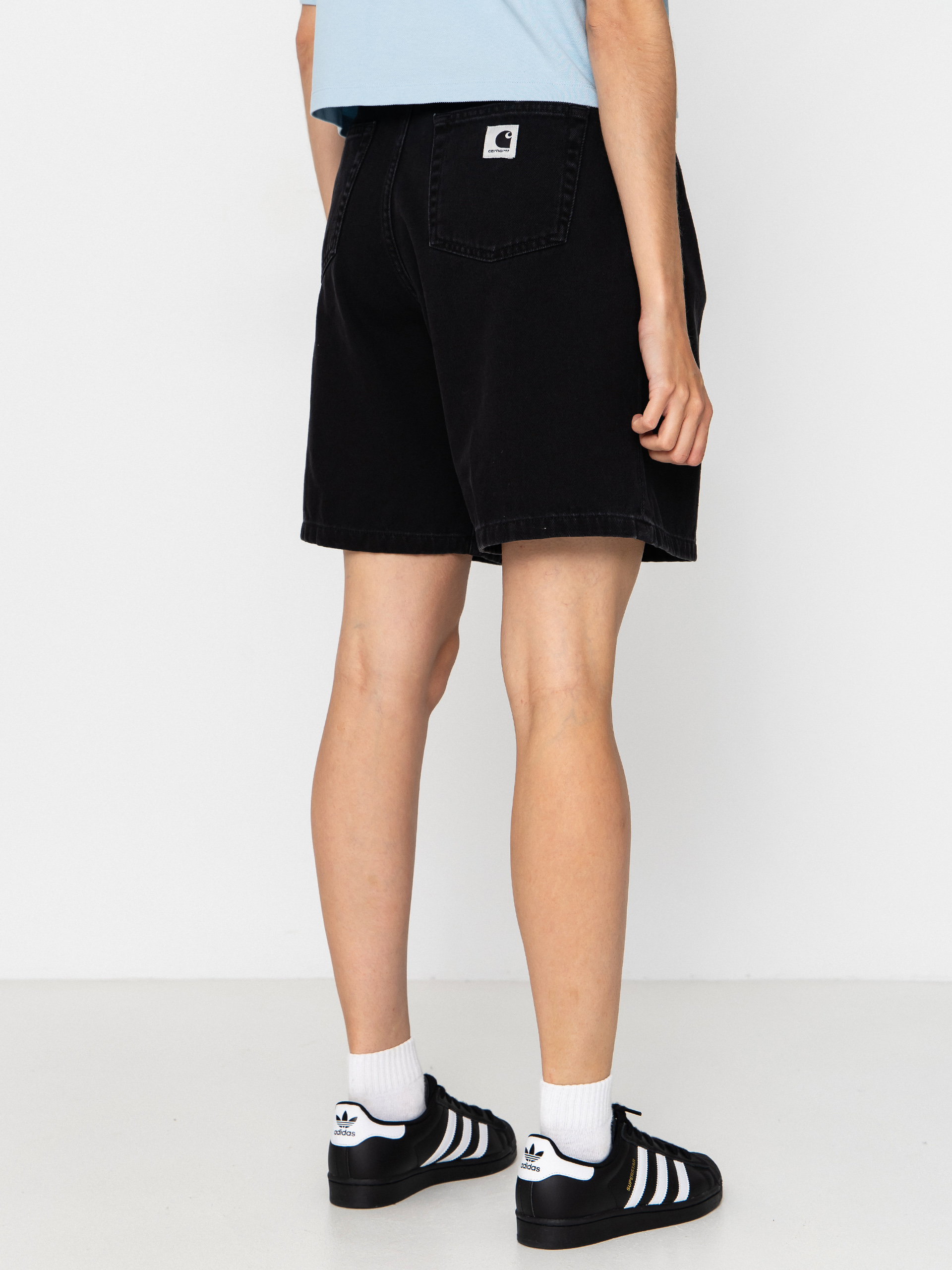 Pantaloni scurți Carhartt WIP Alta Wmn (black stone washed)