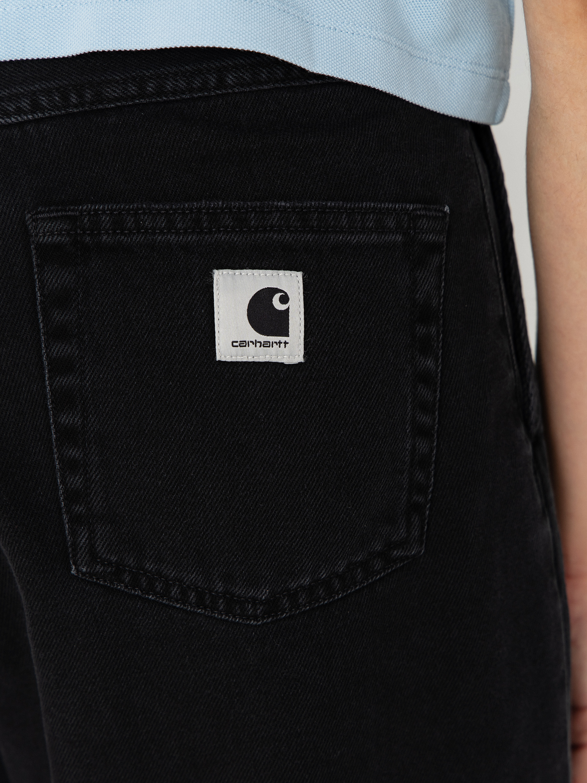 Pantaloni scurți Carhartt WIP Alta Wmn (black stone washed)