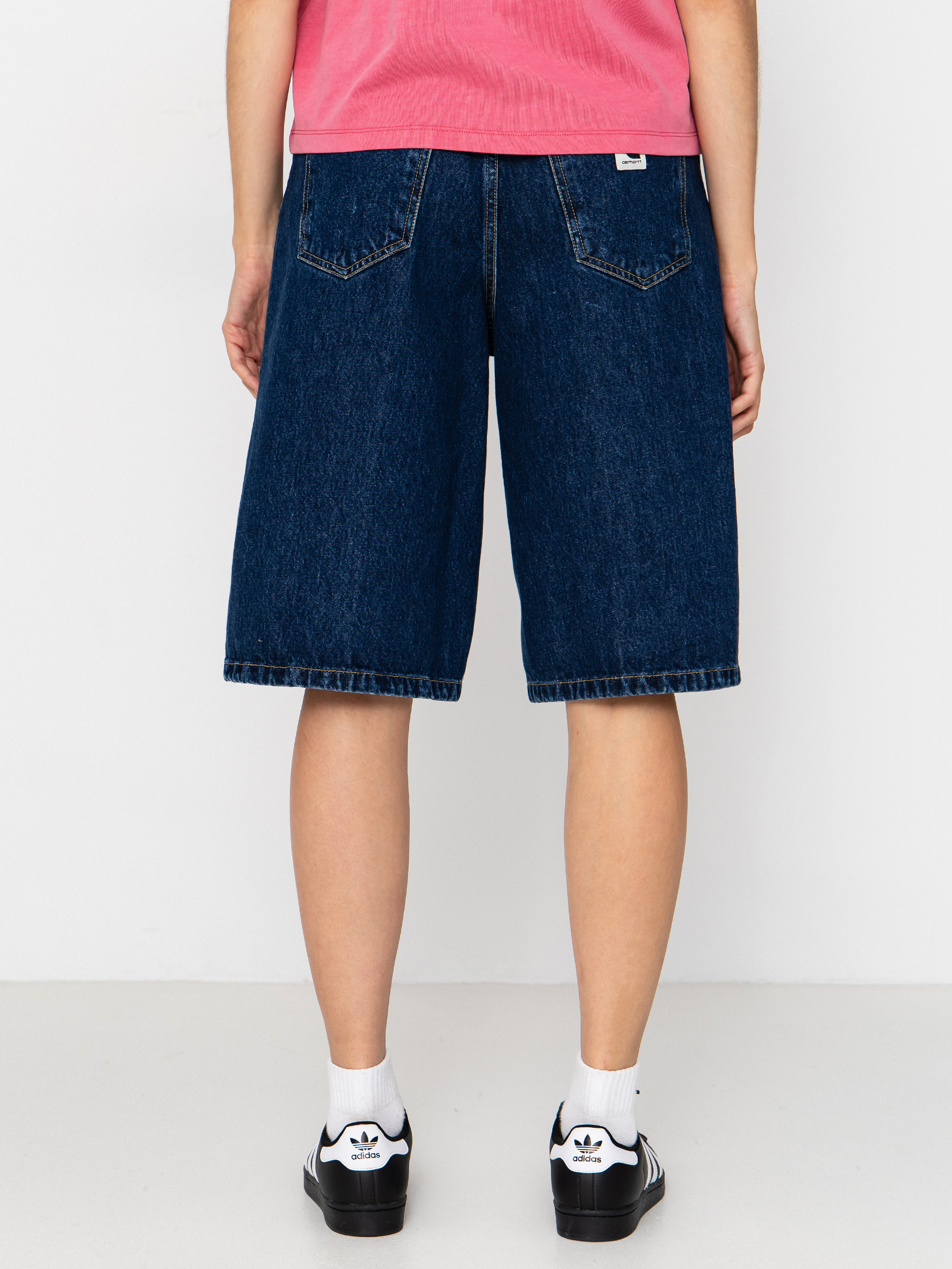 Pantaloni scurți Carhartt WIP Belmont Wmn (blue stone washed)