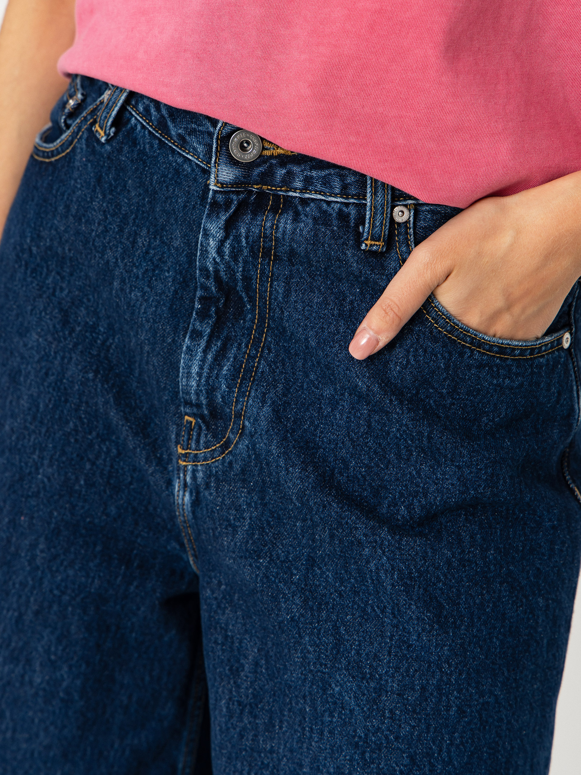 Pantaloni scurți Carhartt WIP Belmont Wmn (blue stone washed)